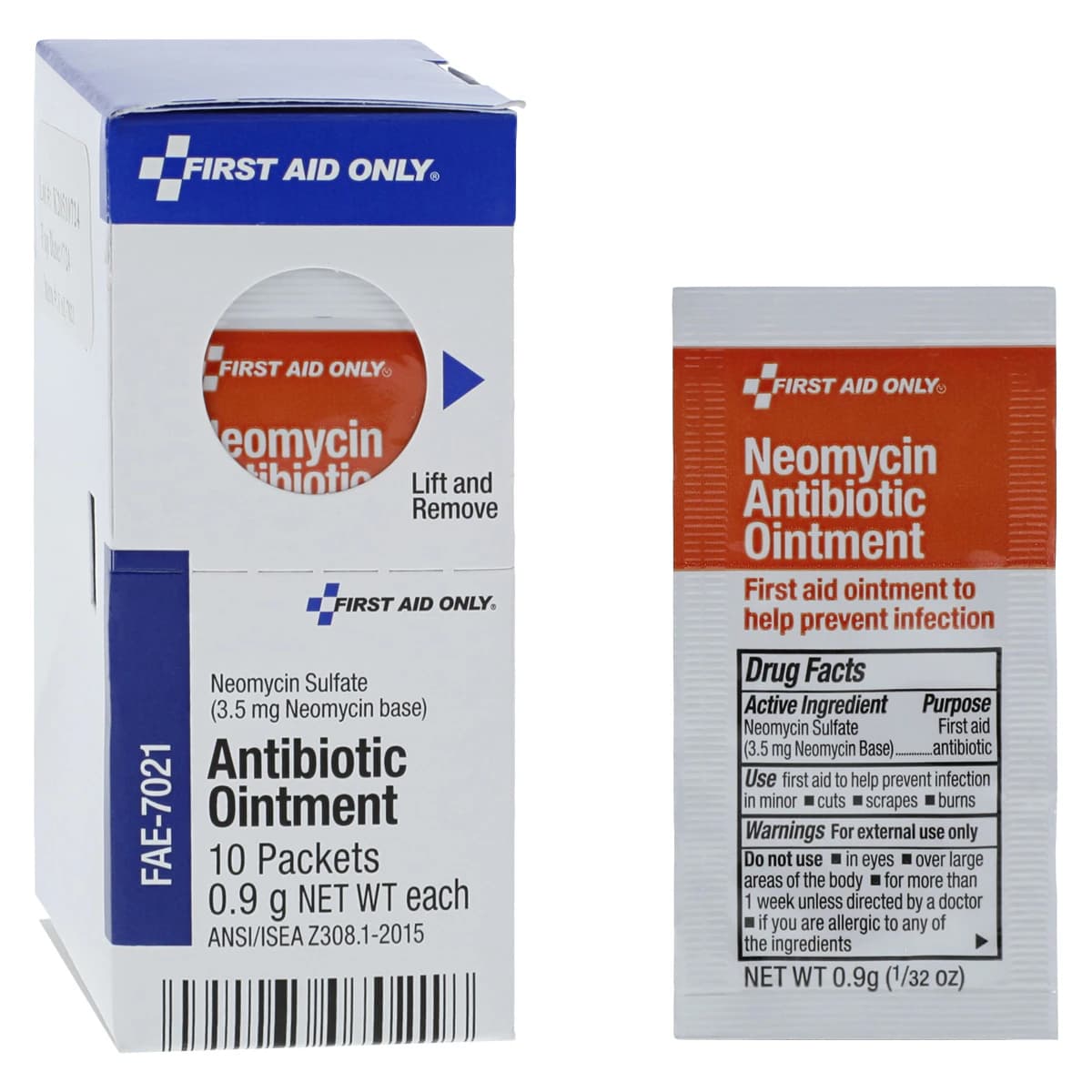 SmartCompliance™ First Aid Antibiotic Ointment, Neomycin, 1/32 oz Packets, 10/Box - SmartCompliance™ First Aid Antibiotic Ointment - SmartCompliance™ First Aid Antibiotic Ointment - Image 1