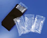 Cool Jaw® Black Soft Stretch Wrap with Chin Cup and 4 Clear Cold Gel Packs, Case of 24 (T-800C) - Cool Jaw® Black Soft Stretch Wrap with Chin Cup and 4 Clear Cold Gel Packs Case of 24 - Image 1