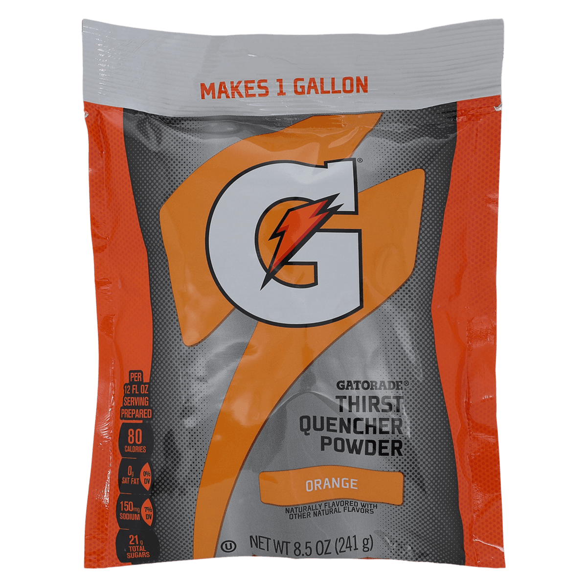 Gatorade Thirst Quencher Orange Powder Packets, 8.5 oz, 40/Case - Gatorade Pwd Orange - Image 1