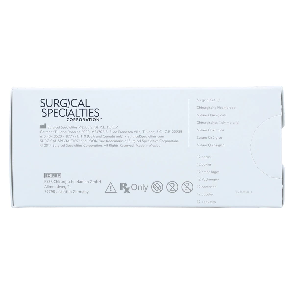 LOOK™ PolySyn™ Absorbable Braided Suture, 5-0, Polyglycolic Acid (PGA), Undyed, C-6 Reverse Cutting Needle, 3/8 Circle, 19 mm, 27", 12/Box, 421B thumbnail 4