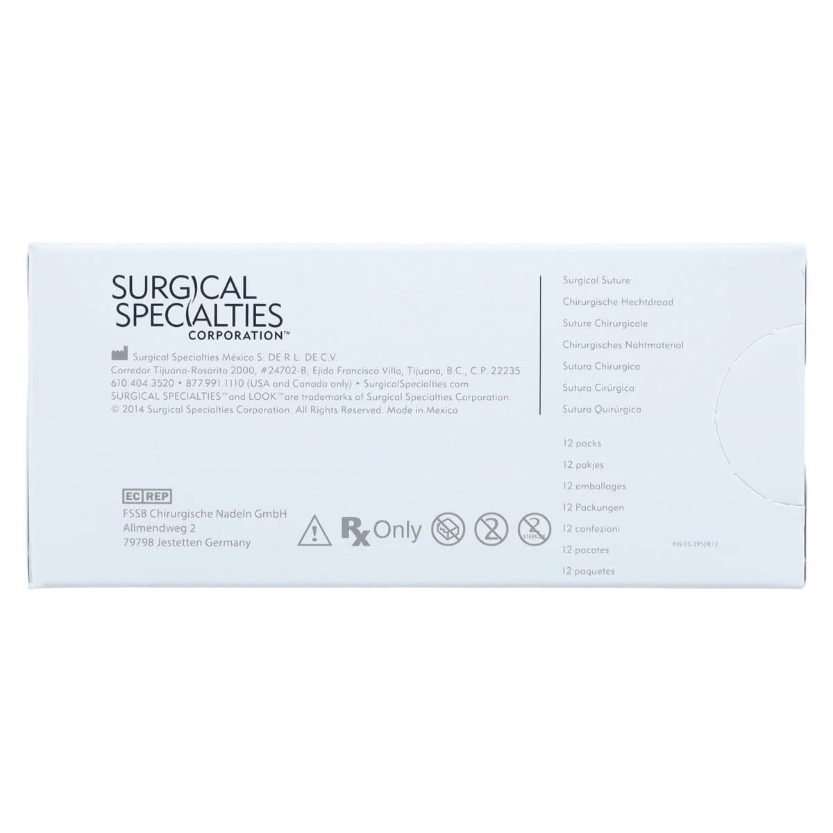 LOOK Sharpoint Silk Suture, 4-0, Black Braided, Non-Absorbable, C-3 Precision Reverse Cutting Needle, 3/8 Circle, 13mm, 18" (45cm), 12/Box, #792B thumbnail 4