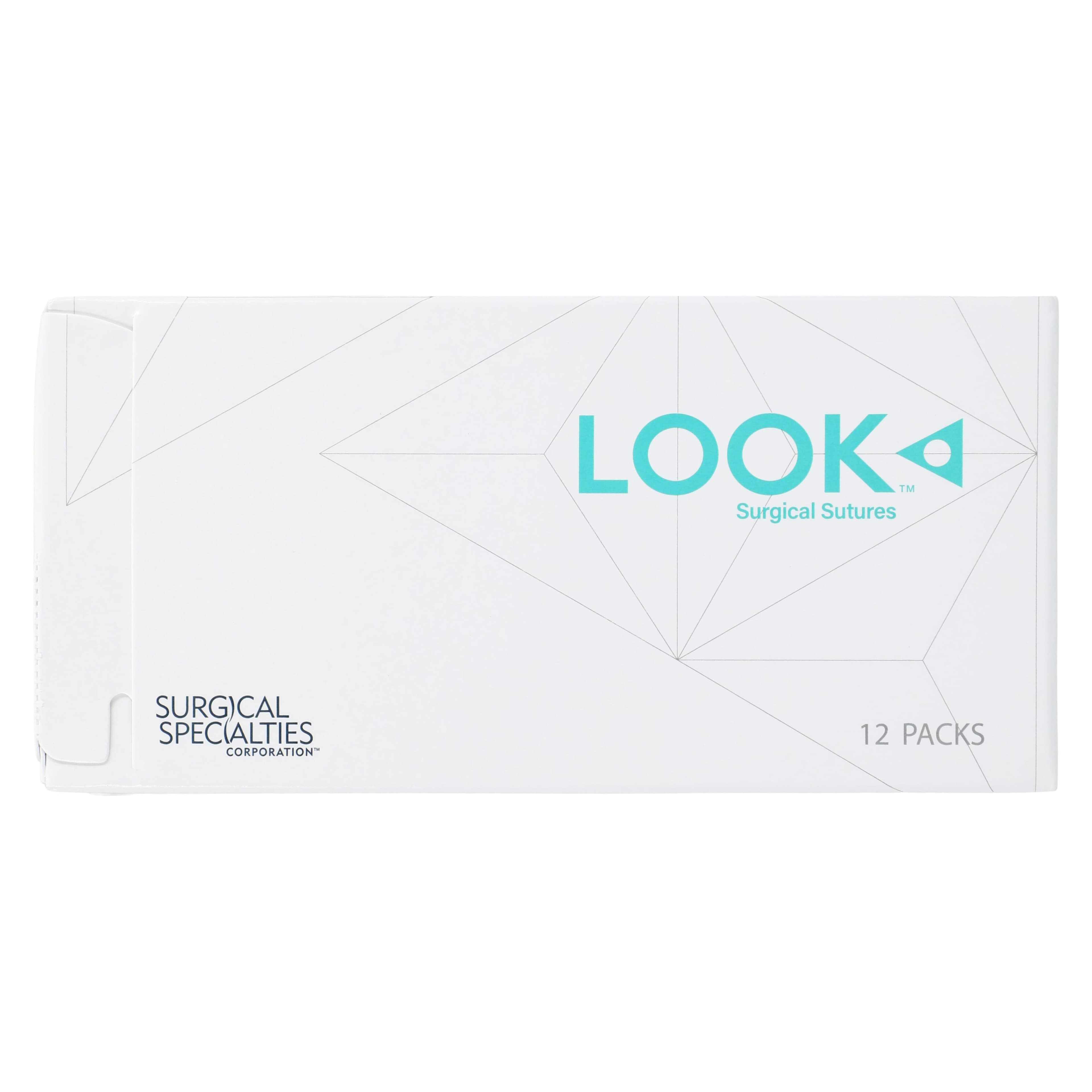 Look Nylon Black Monofilament Suture, 5/0, 18" Non-Absorbable, PC-31 Precision Reverse Cutting Needle (3/8 Circle), 12/Box thumbnail 4