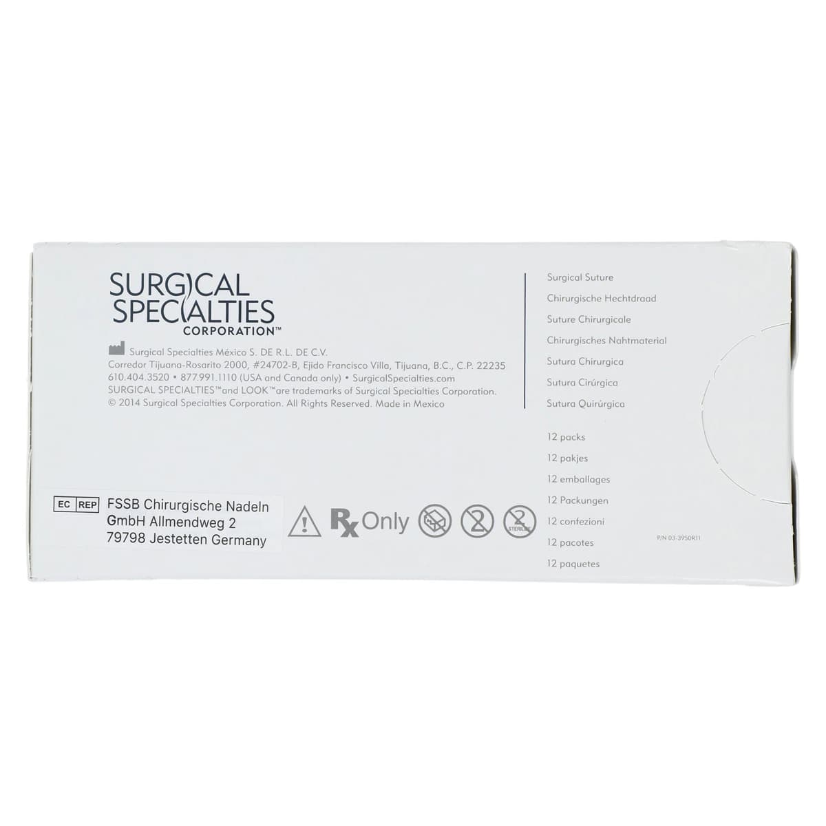 Look Nylon Suture with C17 Needle (RC), Black Monofilament, 6-0, 18"/45 cm, 12/Pk, 916B thumbnail 4