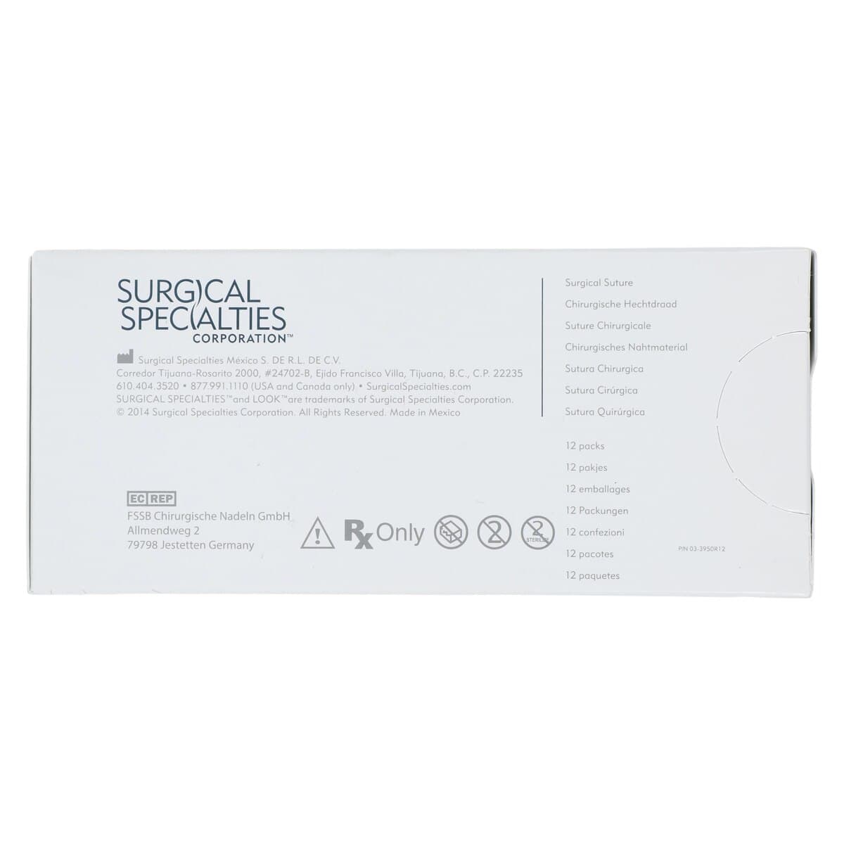 Look/Sharpoint Chromic Gut Suture, 4-0, 18" (45 cm), C-26 Reverse Cutting Needle, 1/2 Circle, 12/Pk, 544B thumbnail 4