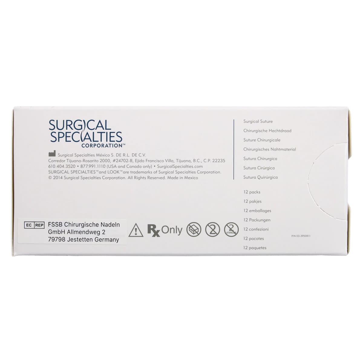 LOOK™ Sharpoint™ Silk Black Braided Non-Absorbable Suture, 3-0, 18" (45 cm), C-16 Reverse Cutting 3/8 Circle Needle, 12/Box, #795B thumbnail 4
