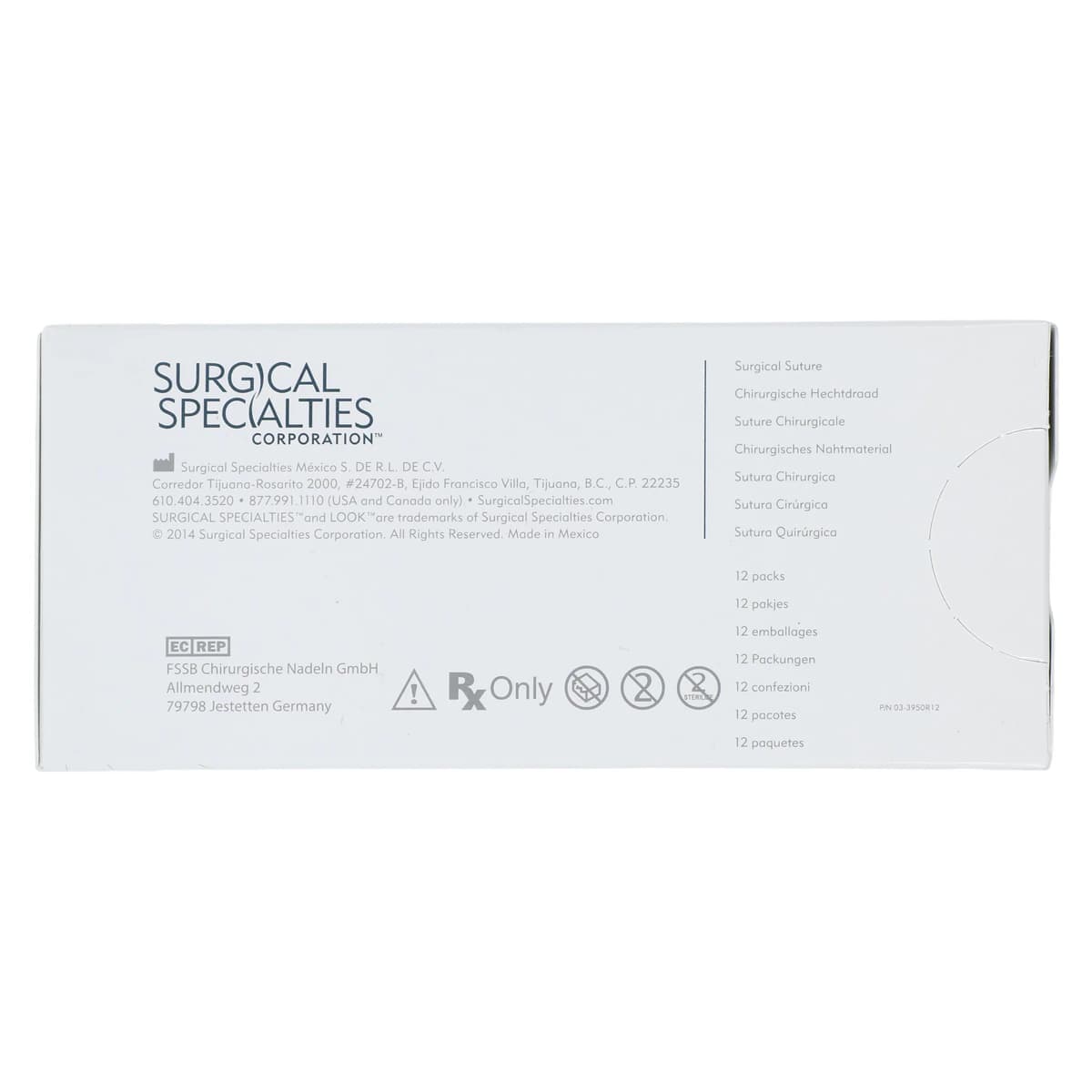 Look/Sharpoint Nylon Monofilament Suture, 4-0, 18" (45cm), Black, Non-Absorbable, C-7/DS-24 Reverse Cutting 3/8 Circle Needle, 24mm, 12/Bx, 920B thumbnail 4