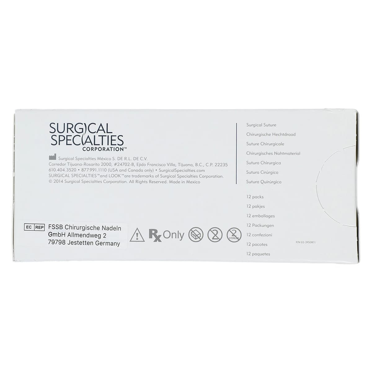 Look 918B Nylon Suture with C6 Needle (RC), Black Monofilament, 5-0, 18"/45 cm, 12/Pk thumbnail 4