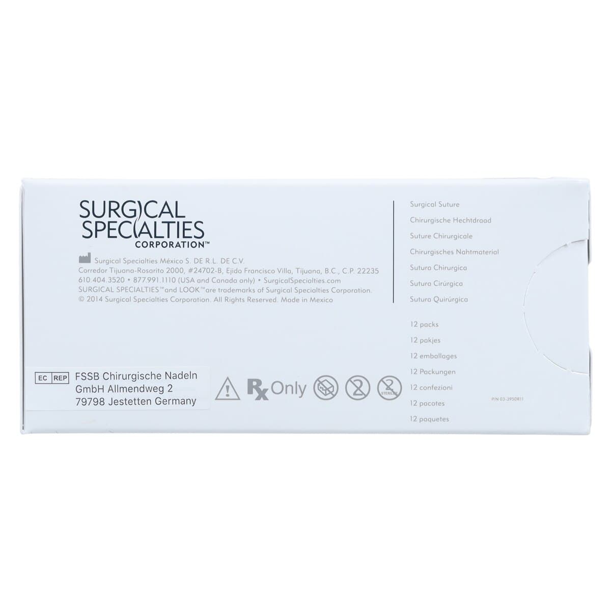 LOOK™ Sharpoint™ Nylon Monofilament Suture, 6-0, Black, 18" (45 cm), C22 Reverse Cutting 3/8 Circle Needle, 12/Bx, 915B thumbnail 4