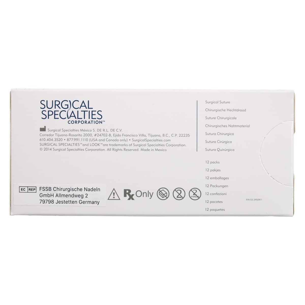 LOOK™ Sharpoint™ Silk Braided Suture, 6-0, Black, 18" (45 cm), C-17 Reverse Cutting 3/8 Circle Needle, 12/Box, 752B thumbnail 4