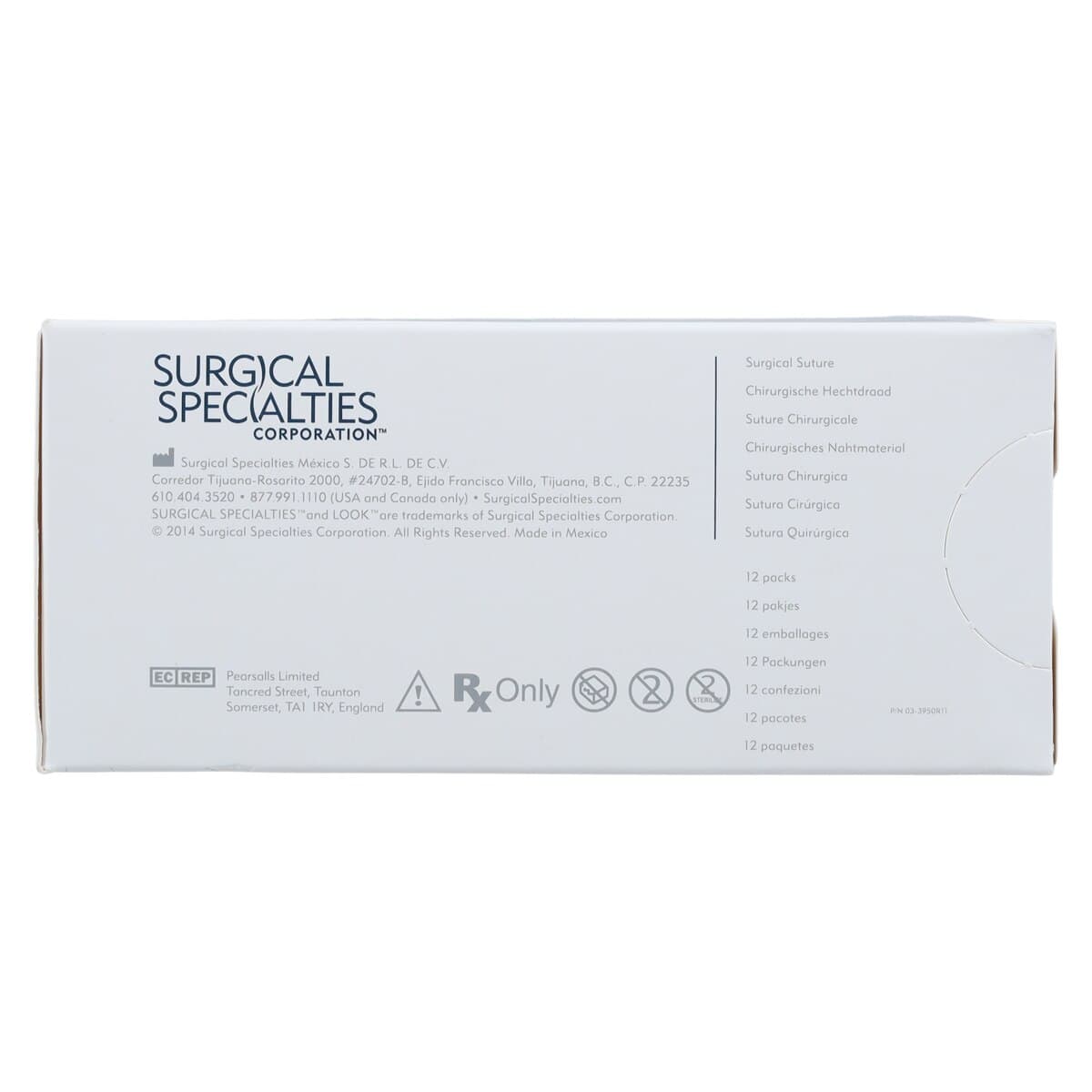 Look 4/0, 18" Nylon Black Monofilament Non-absorbable Suture with Precision Reverse Cutting PC-31 Needle, 3/8 Circle, 12/Box thumbnail 4