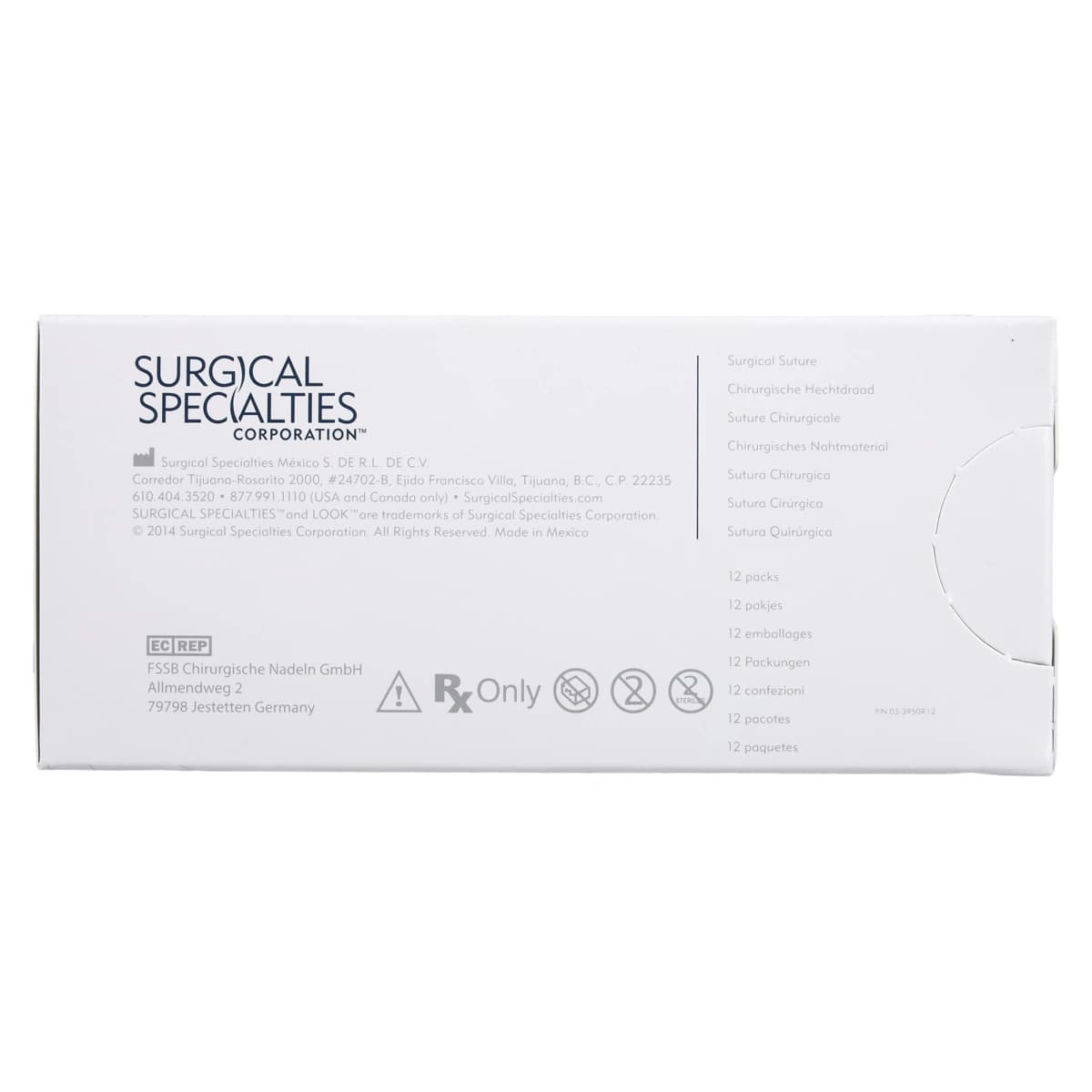 Look/Sharpoint Plain Gut Absorbable Suture, 3-0, 18", C-31 Reverse Cutting Needle, 1/2 Circle, 24mm, Beige, 12/Box, 594B thumbnail 4