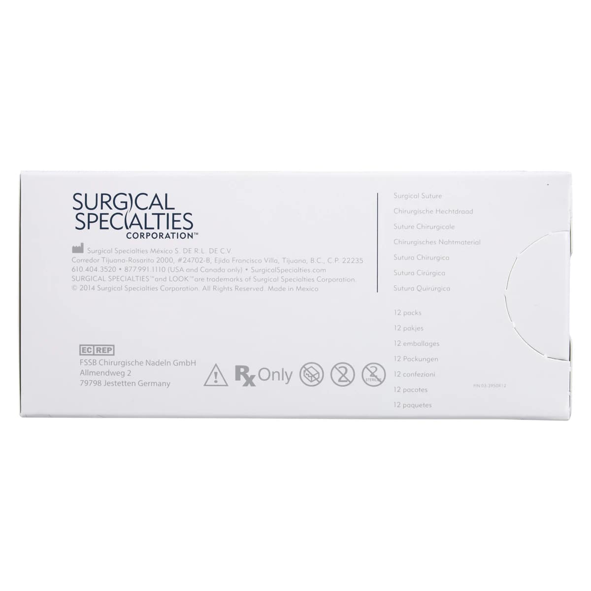 Look 535B Plain Gut Absorbable Suture, 5-0, 18" (45 cm), C-17 Reverse Cutting Needle, 12 mm 3/8 Circle, 12/Box thumbnail 4