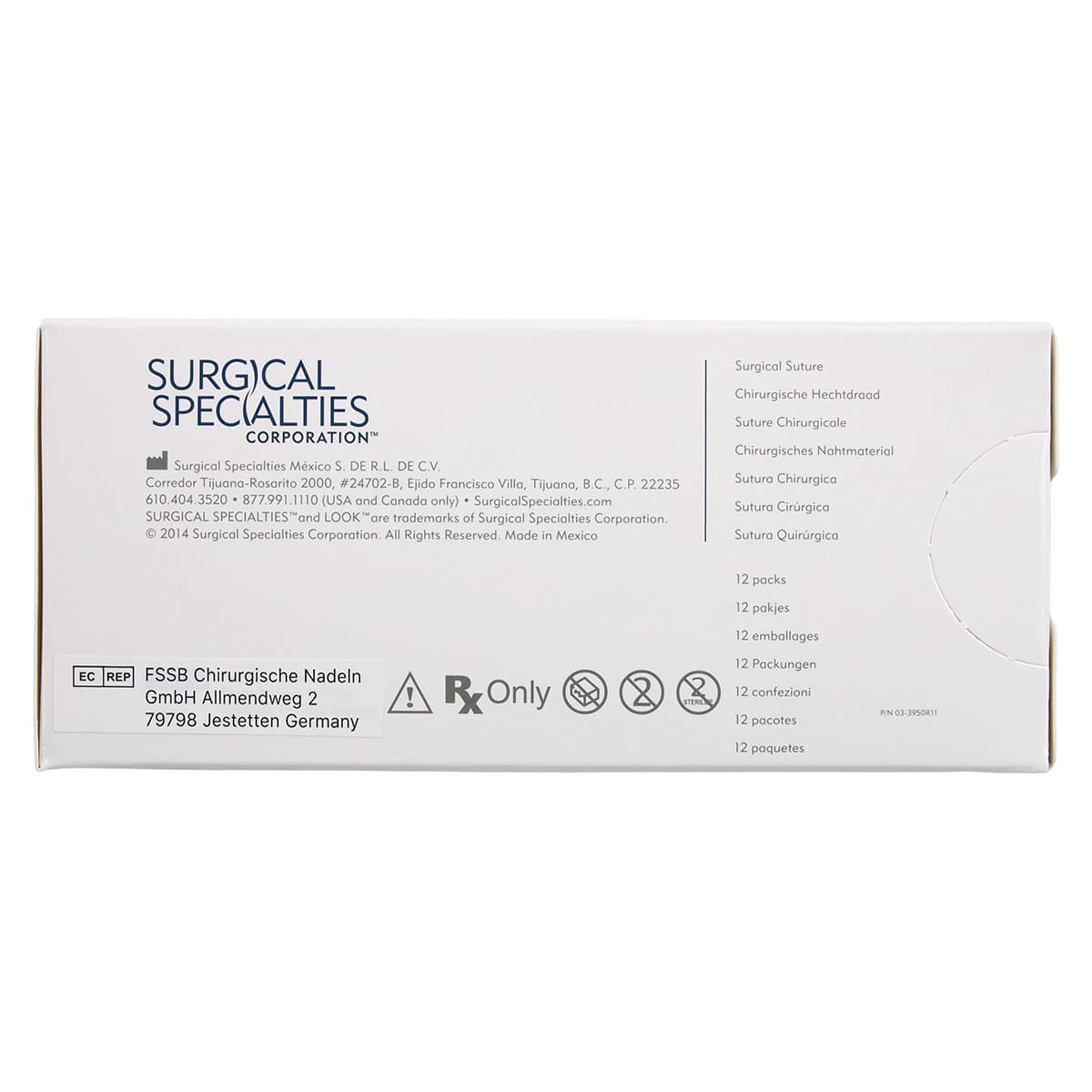 LOOK Sharpoint Silk Suture, 5-0, 18" (45 cm), Black Braided, Non-Absorbable, C-26 Reverse Cutting 1/2 Circle Needle, 12/Box, 779B thumbnail 4