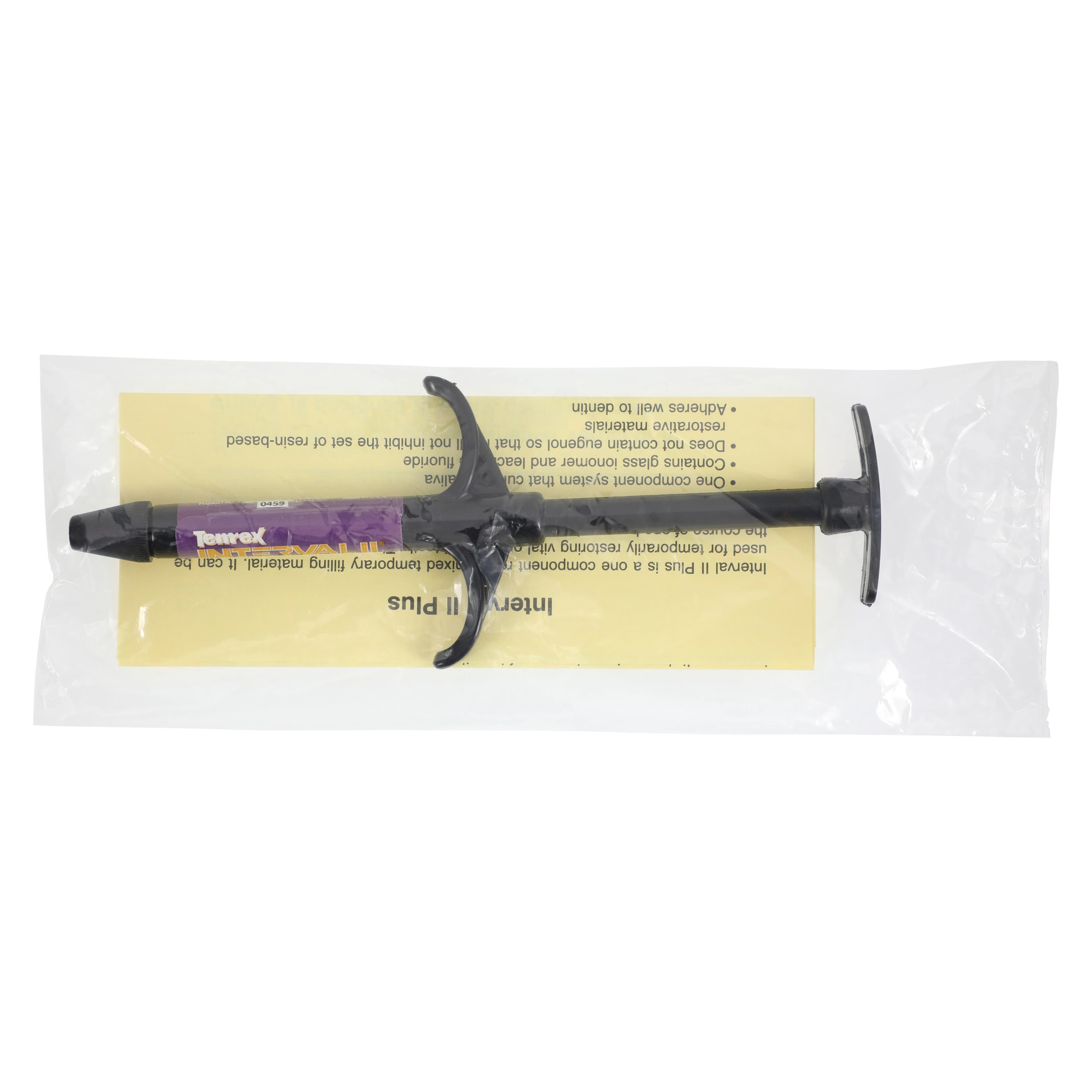 Temrex Interval II Plus Temporary Filling Material Syringe, 5g, Refill, 7560 thumbnail 2