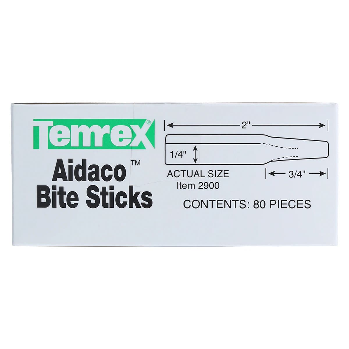 Temrex Aidaco Bite Sticks, Pine Wood, 1/4" x 2", 80/Box, 2900 thumbnail 5