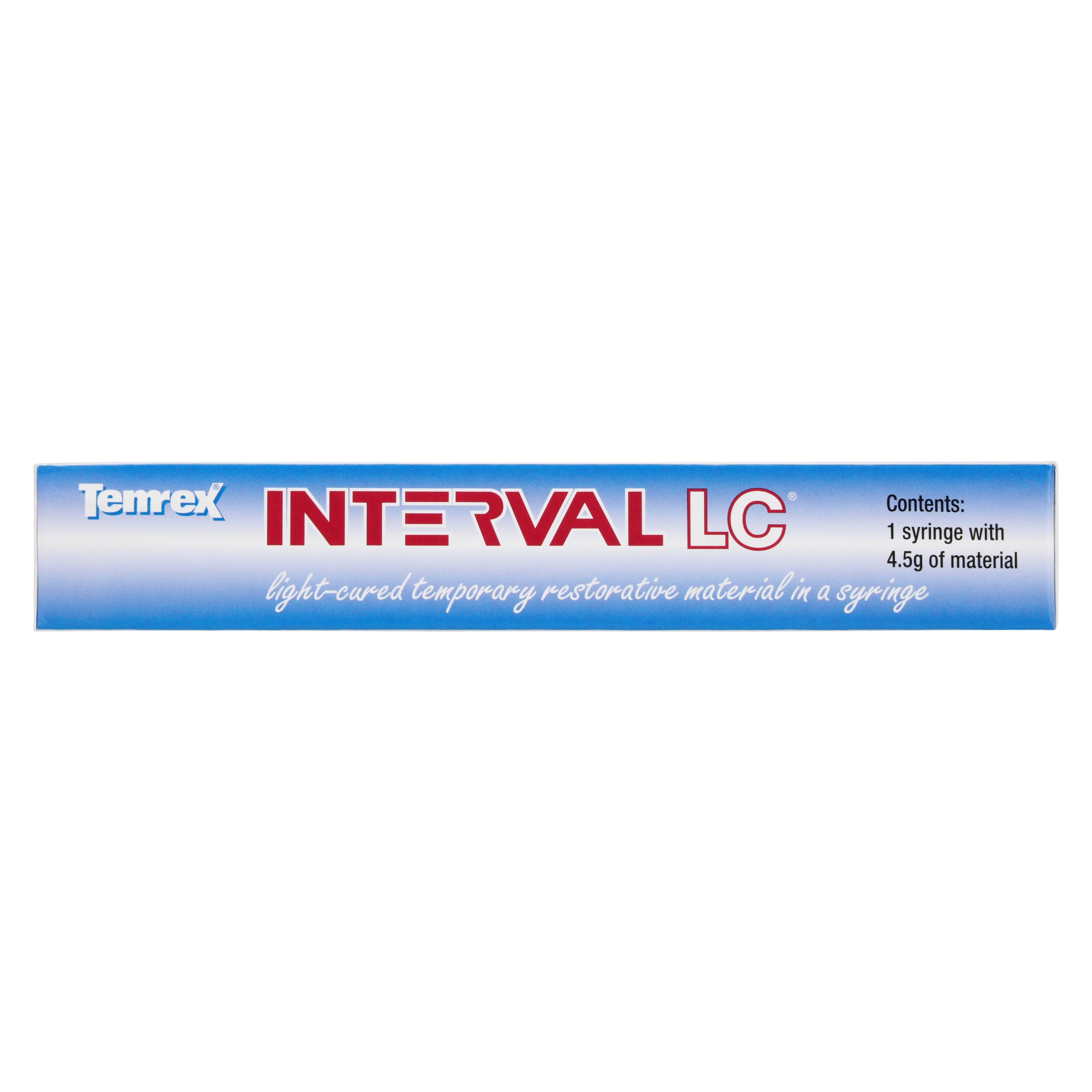Temrex Interval LC Light-Cured Temporary Restoration Material Syringe, 4.5 g, Refill, 7575 thumbnail 8