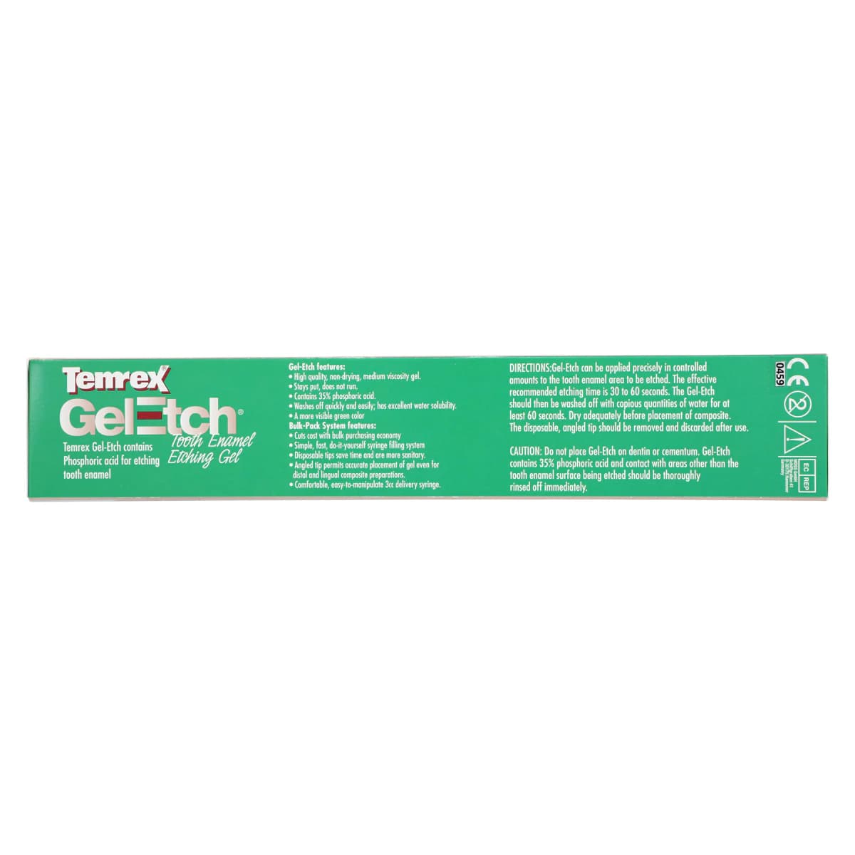 Temrex Gel-Etch 35% Phosphoric Acid Etching Gel Bulk Complete Kit, 60 g Syringe, 5 Empty Syringes & 50 Tips, 6575 thumbnail 11