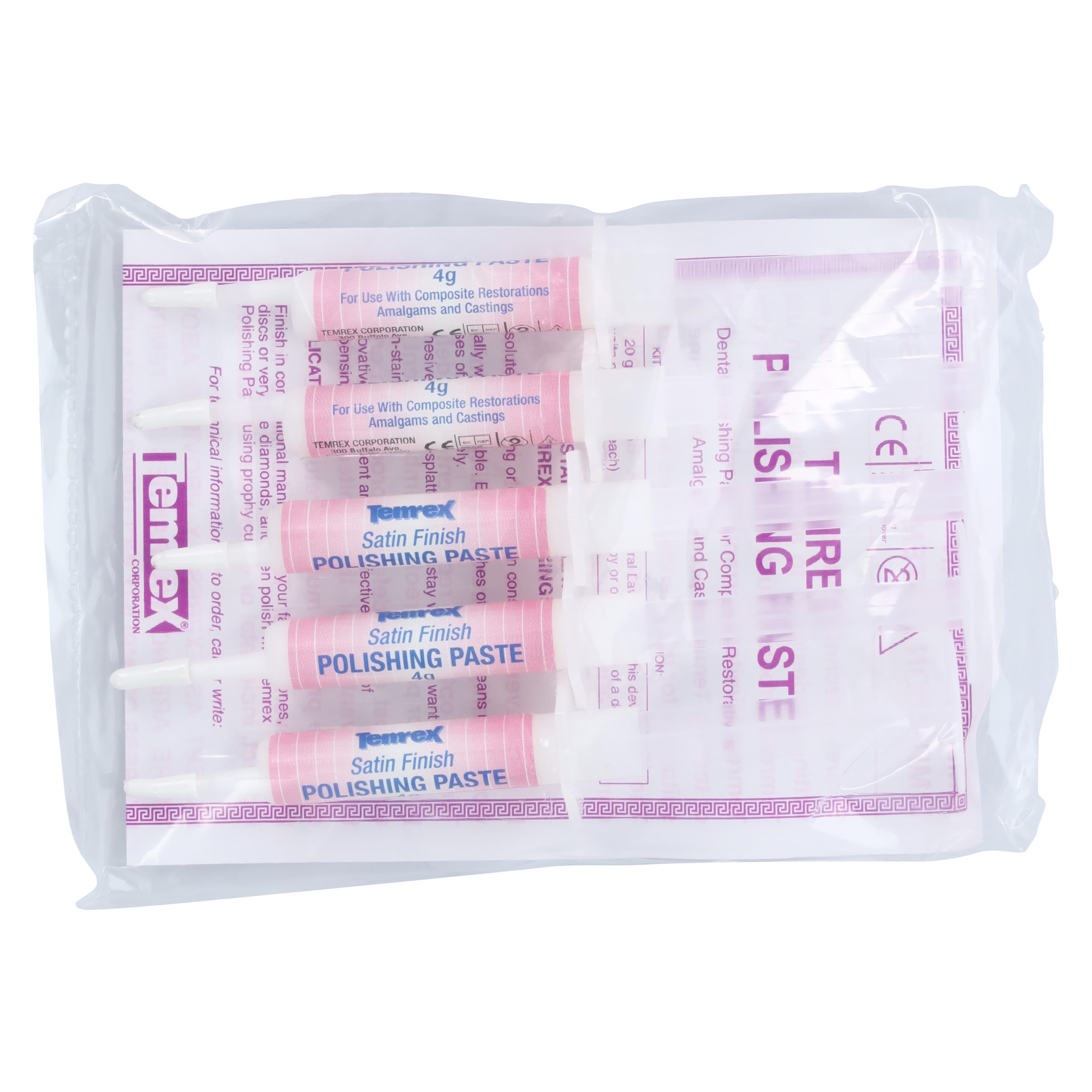 Temrex Satin Finish Polishing Paste for Composites, 4 g Syringe, 5/Pkg, 5200 thumbnail 2