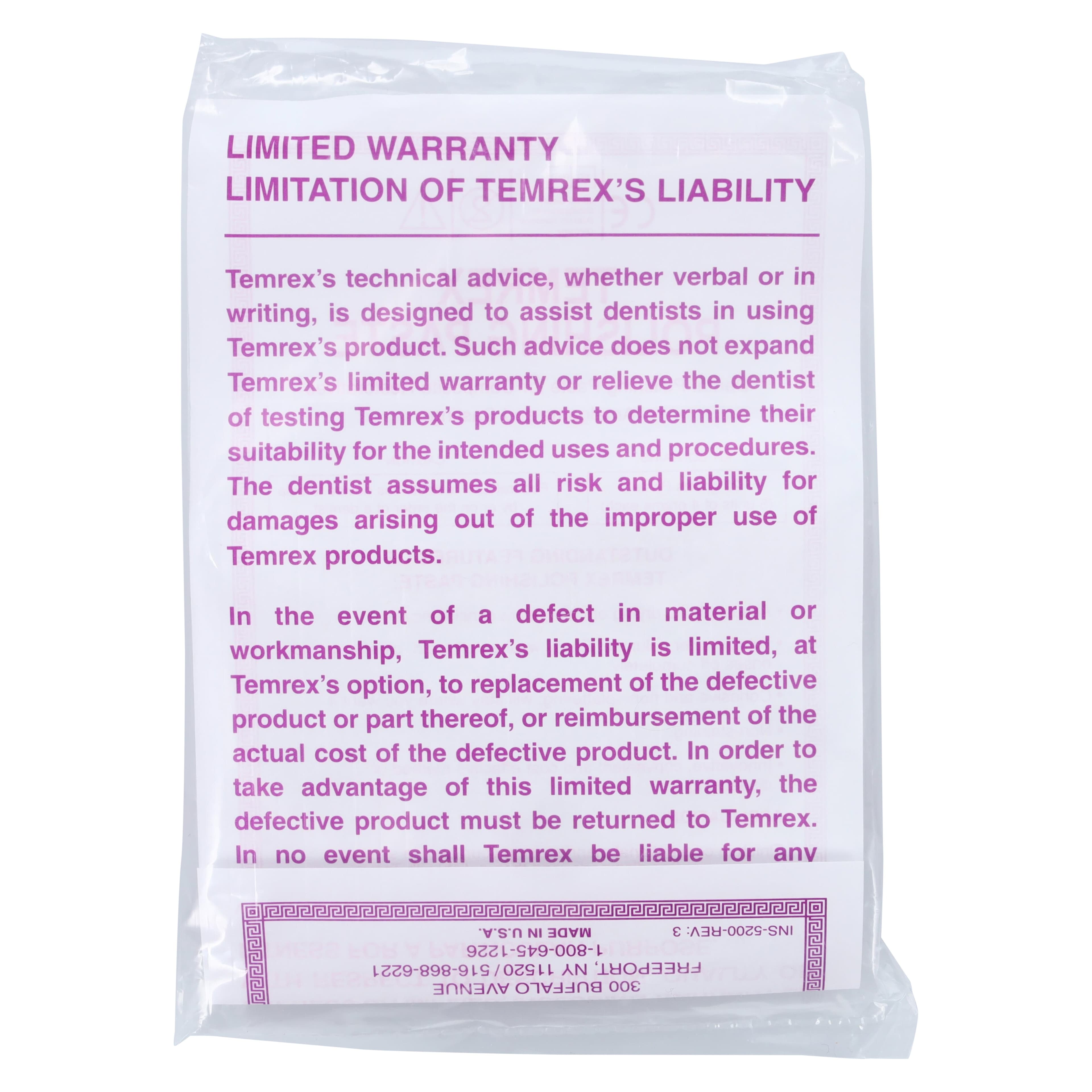 Temrex Satin Finish Polishing Paste for Composites, 4 g Syringe, 5/Pkg, 5200 thumbnail 3