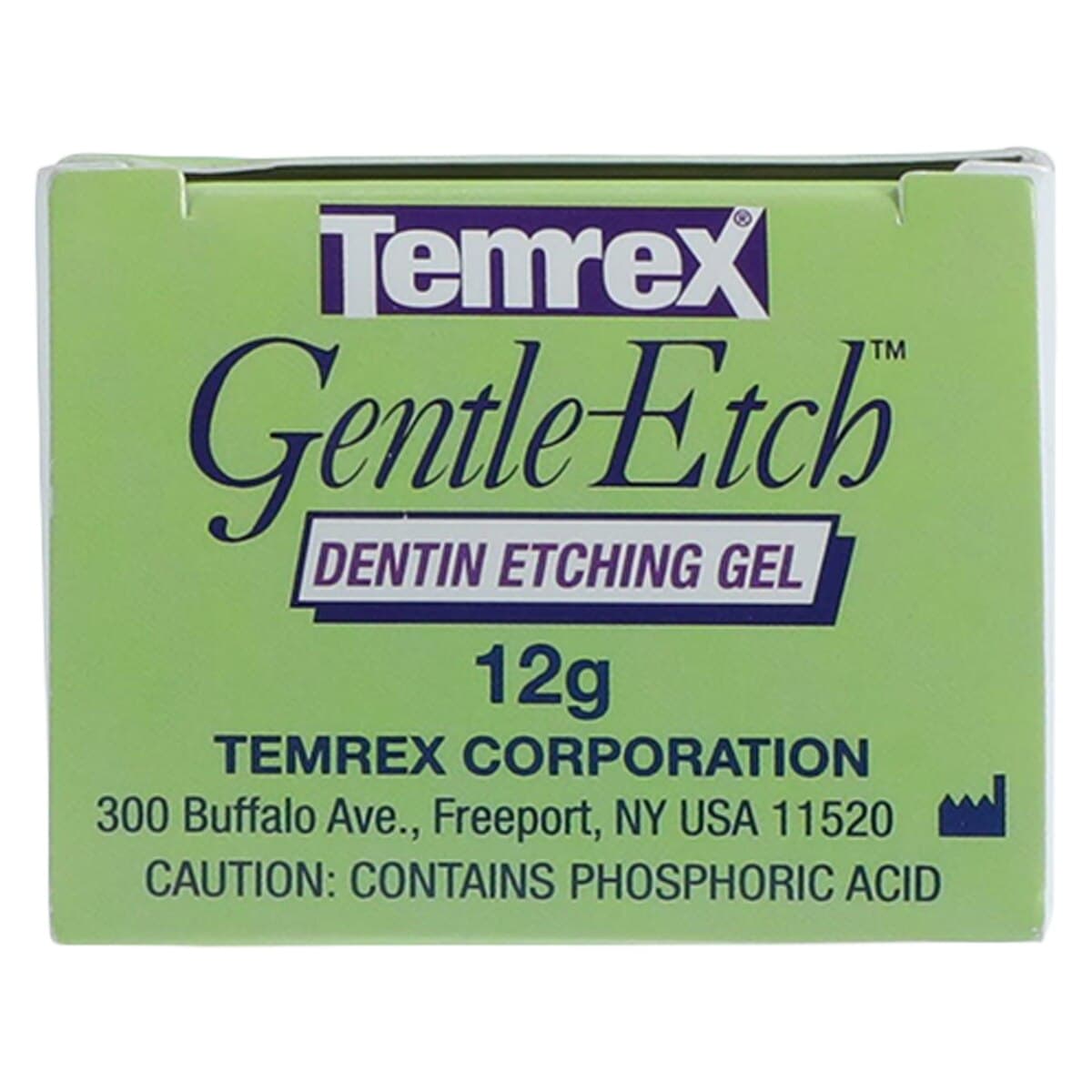 Temrex Gentle-Etch 10% Phosphoric Acid Etching Gel Syringe Kit, 12g, Blue, with 25 Disposable Tips, 7200 thumbnail 10