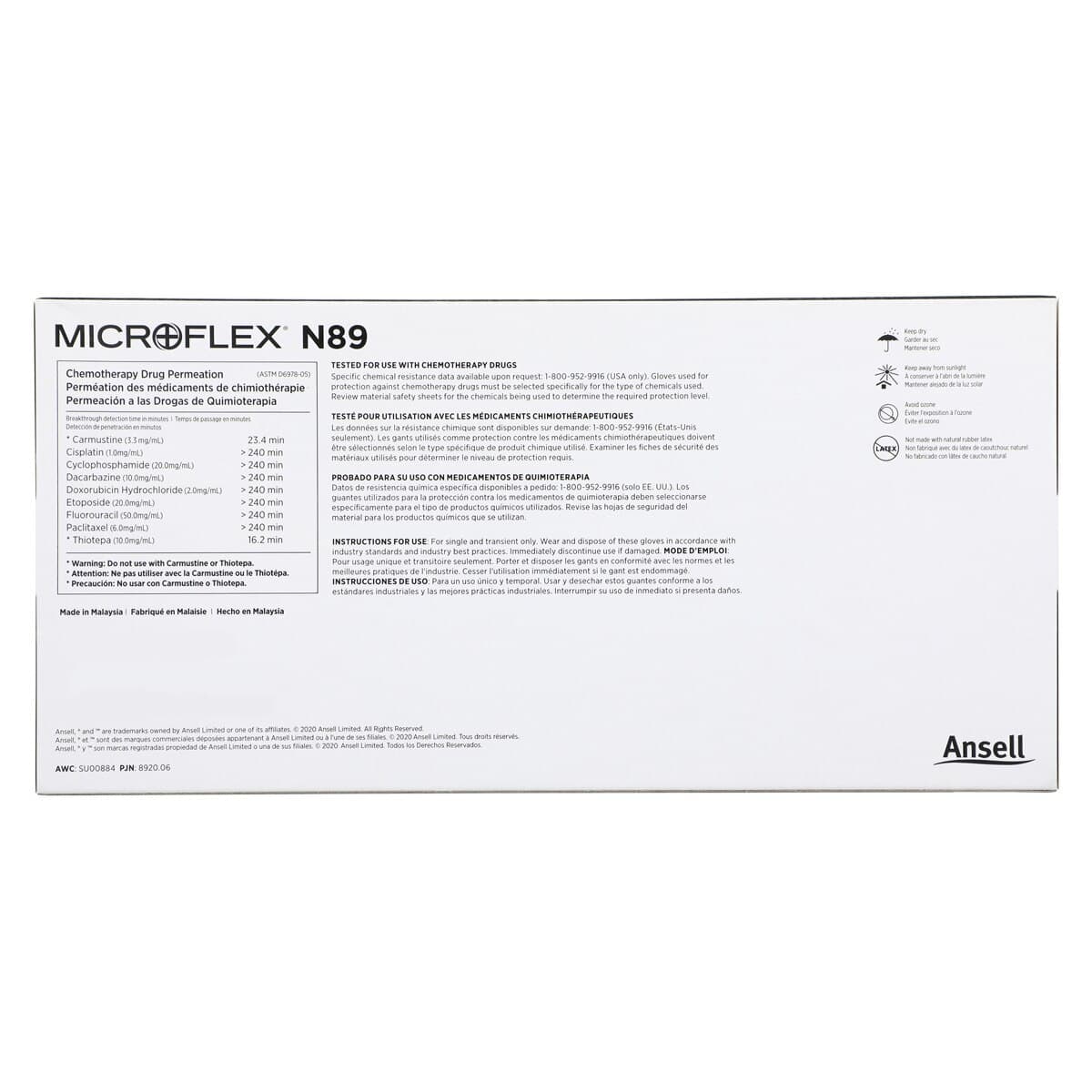 MICROFLEX N89 Nitrile Examination Gloves, Powder Free, Non-Sterile, X-Large, Green, 50/Box thumbnail 7