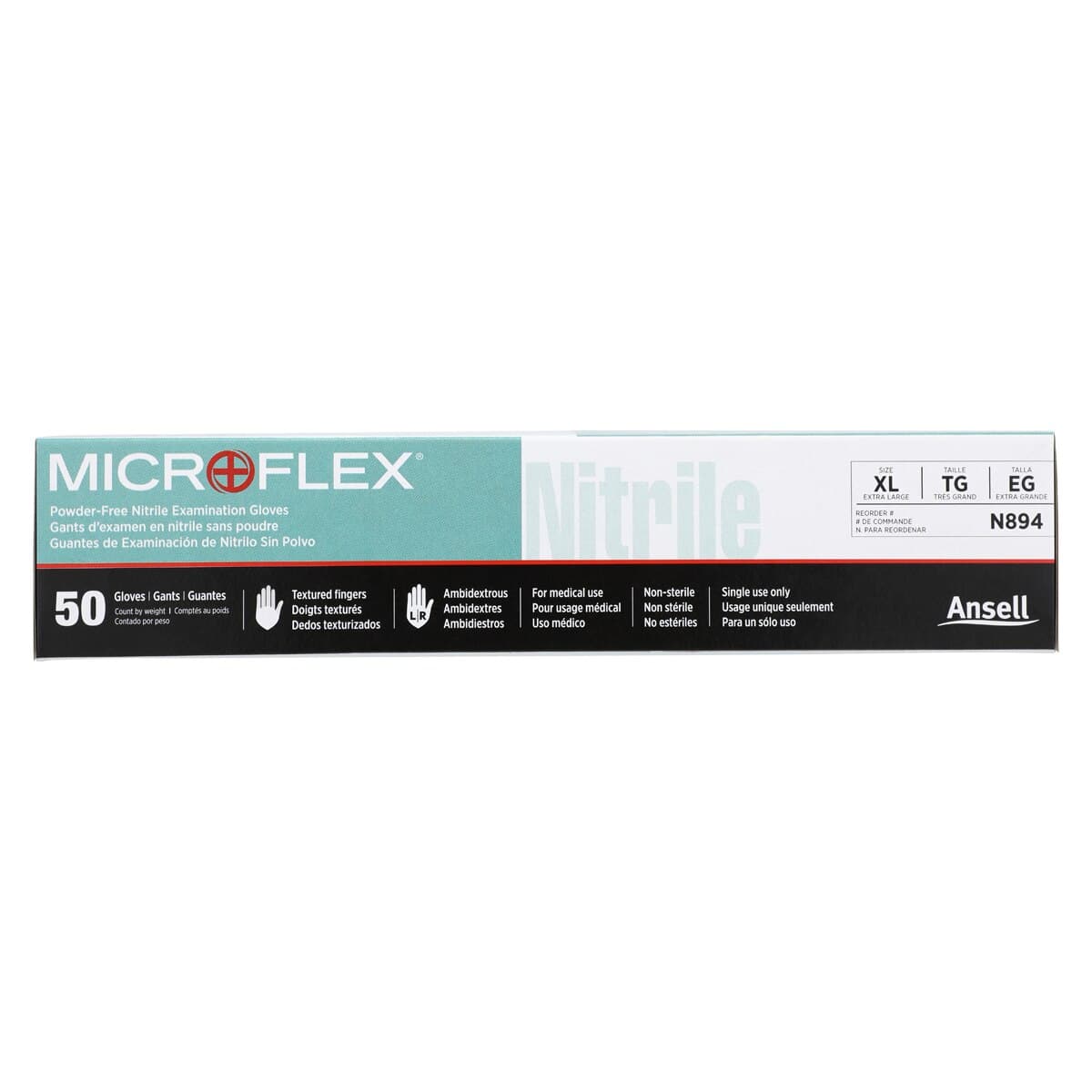 MICROFLEX N89 Nitrile Examination Gloves, Powder Free, Non-Sterile, X-Large, Green, 50/Box thumbnail 5