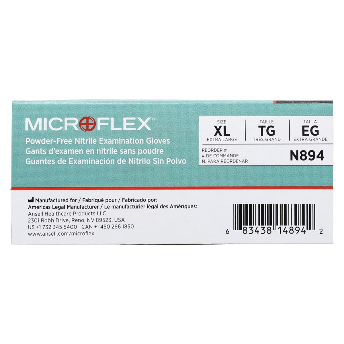 MICROFLEX N89 Nitrile Examination Gloves, Powder Free, Non-Sterile, X-Large, Green, 50/Box thumbnail 6
