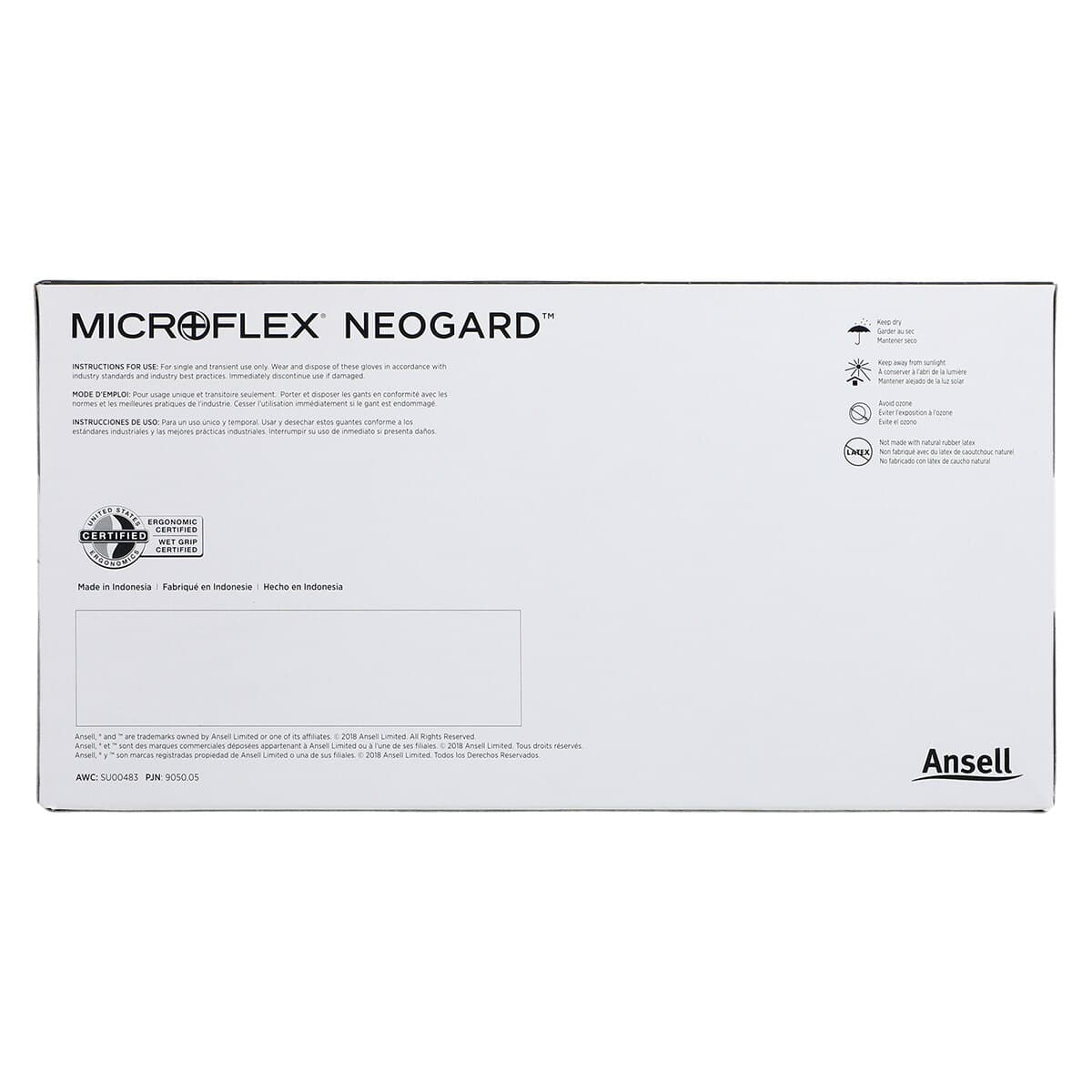 Microflex Neogard Chloroprene Exam Gloves, Powder-Free, Non-Sterile, X-Large, Green, 100/Box, C524 thumbnail 7