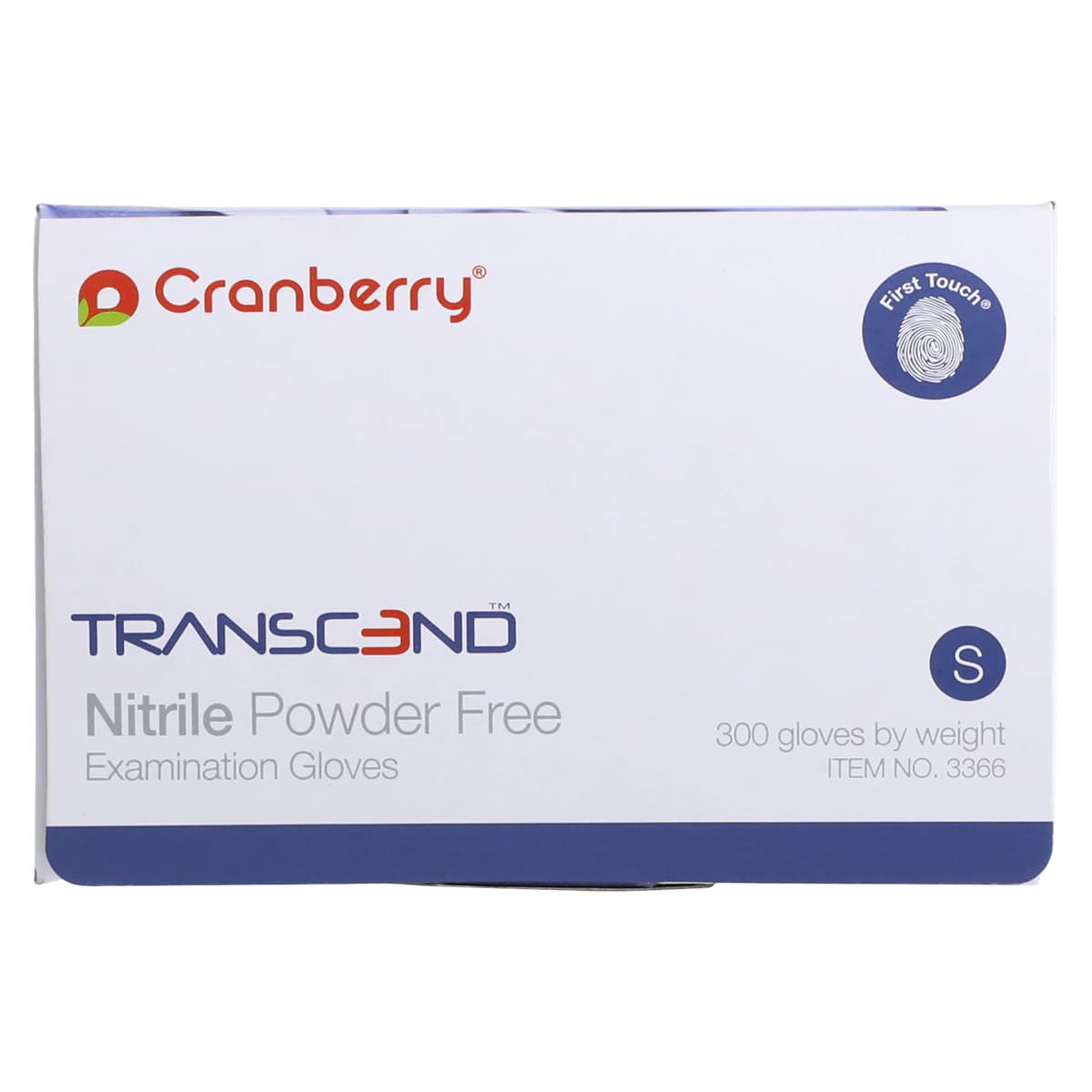 Cranberry Transcend Nitrile Exam Gloves, Powder-Free, Small, Matte Blue, 300/Box, CR3366 thumbnail 9
