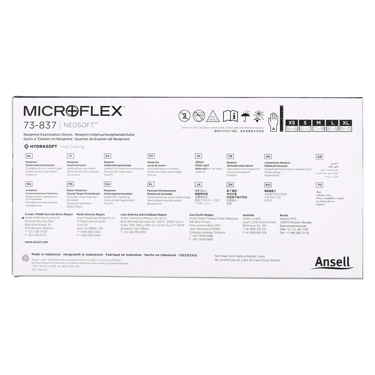 Microflex NeoSoft Neoprene Exam Gloves, Powder Free, Non-Sterile, Medium, Light Green, 100/Box, 73837080 thumbnail 8