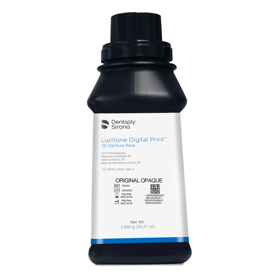 Lucitone Digital Print 3D Denture Resin, Original Opaque, 1000g Bottle thumbnail 2