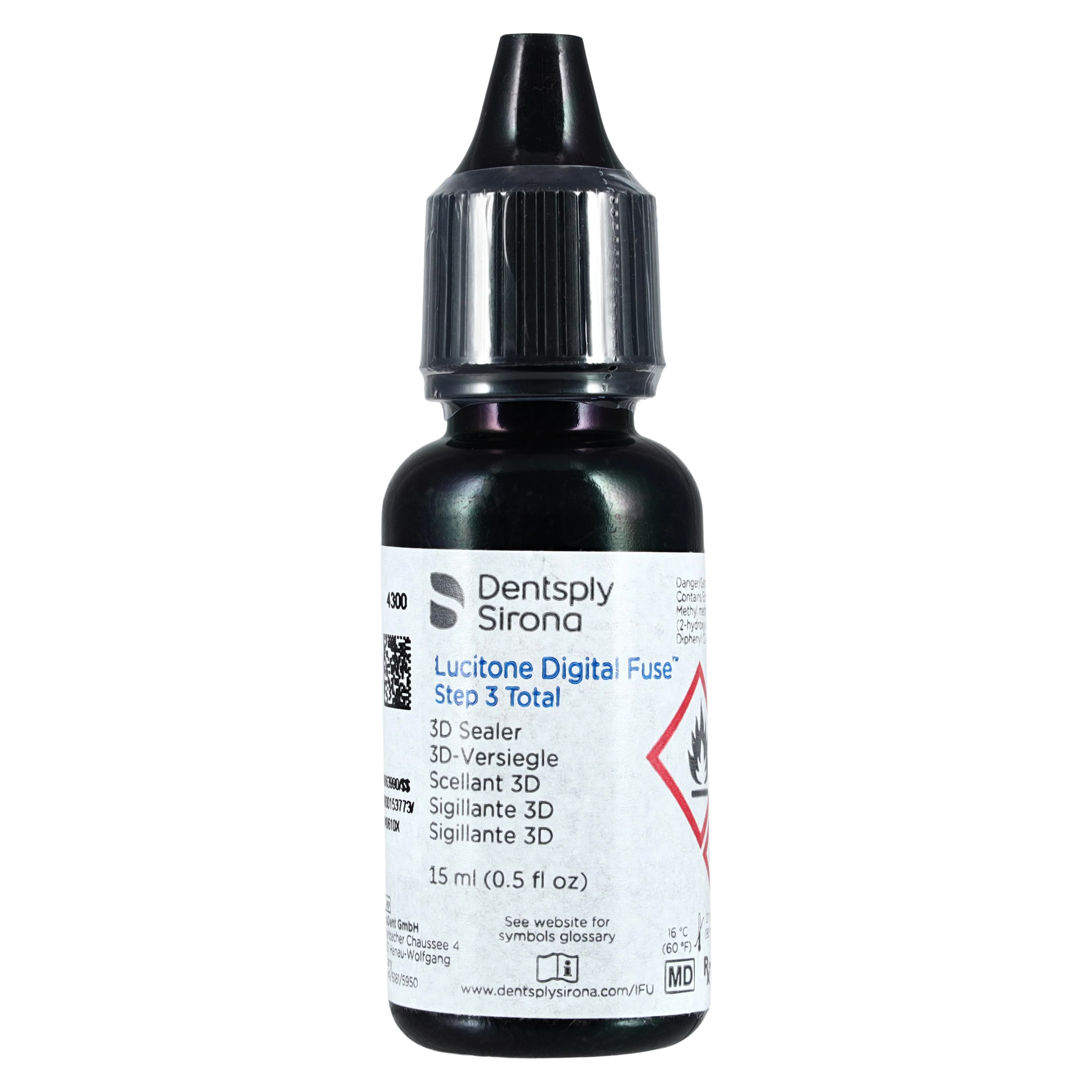 Lucitone Digital Fuse Step 3 Total 3D Denture Sealer, 15ml Bottle - Lucitone Digital Fuse Step 3 Total 3D Sealer 15ml - Image 1