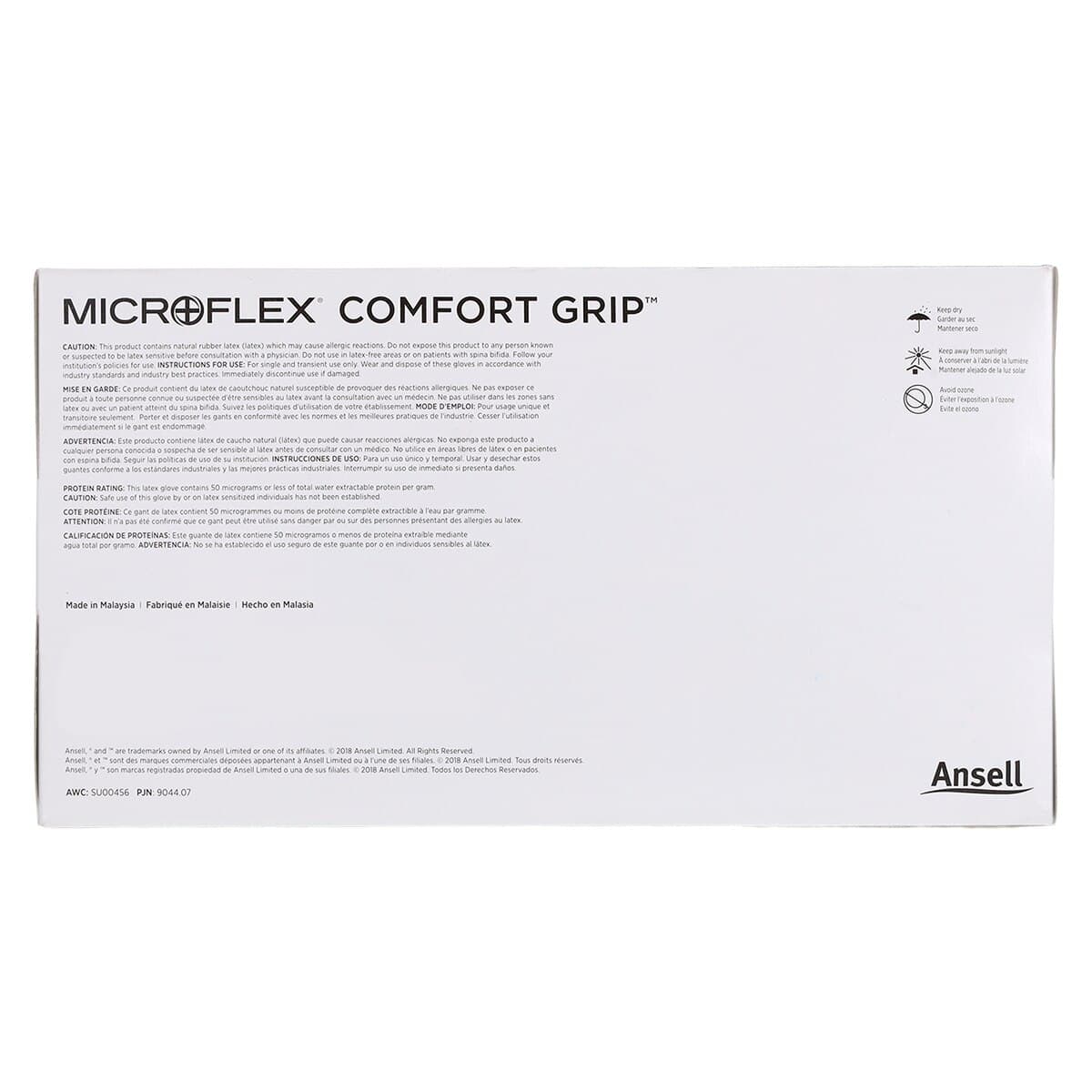 Microflex ComfortGrip CFG-900 Latex Exam Gloves, Powder-Free, Textured, Non-Sterile, Small, Natural, 100/Box, CFG-900-S thumbnail 7