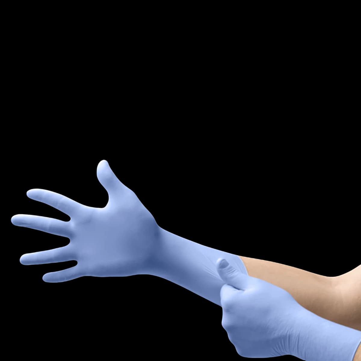 MICROFLEX FreeForm® EC FFE-775 Nitrile Exam Gloves, Powder Free, Latex Free, Non-Sterile, Extra Large, Blue, Textured, 50/Box - FreeForm® EC Nitrile Exam Gloves – Powder Free, Latex Free, 50/Box - Extra Large - Image 1