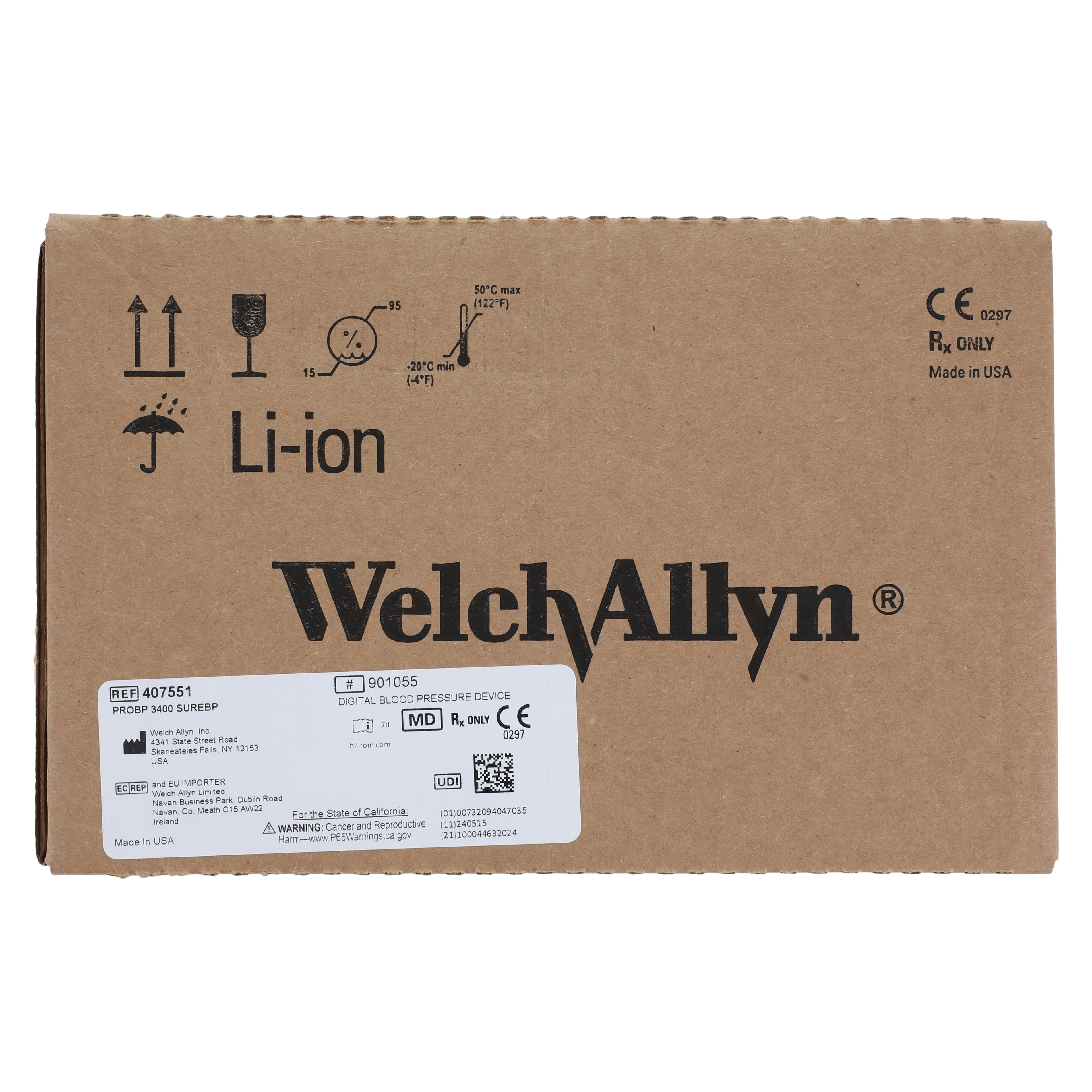 Welch Connex ProBP 3400 SureBP NIBP Blood Pressure Monitor, Size 11/12 Arm, Digital Display thumbnail 14