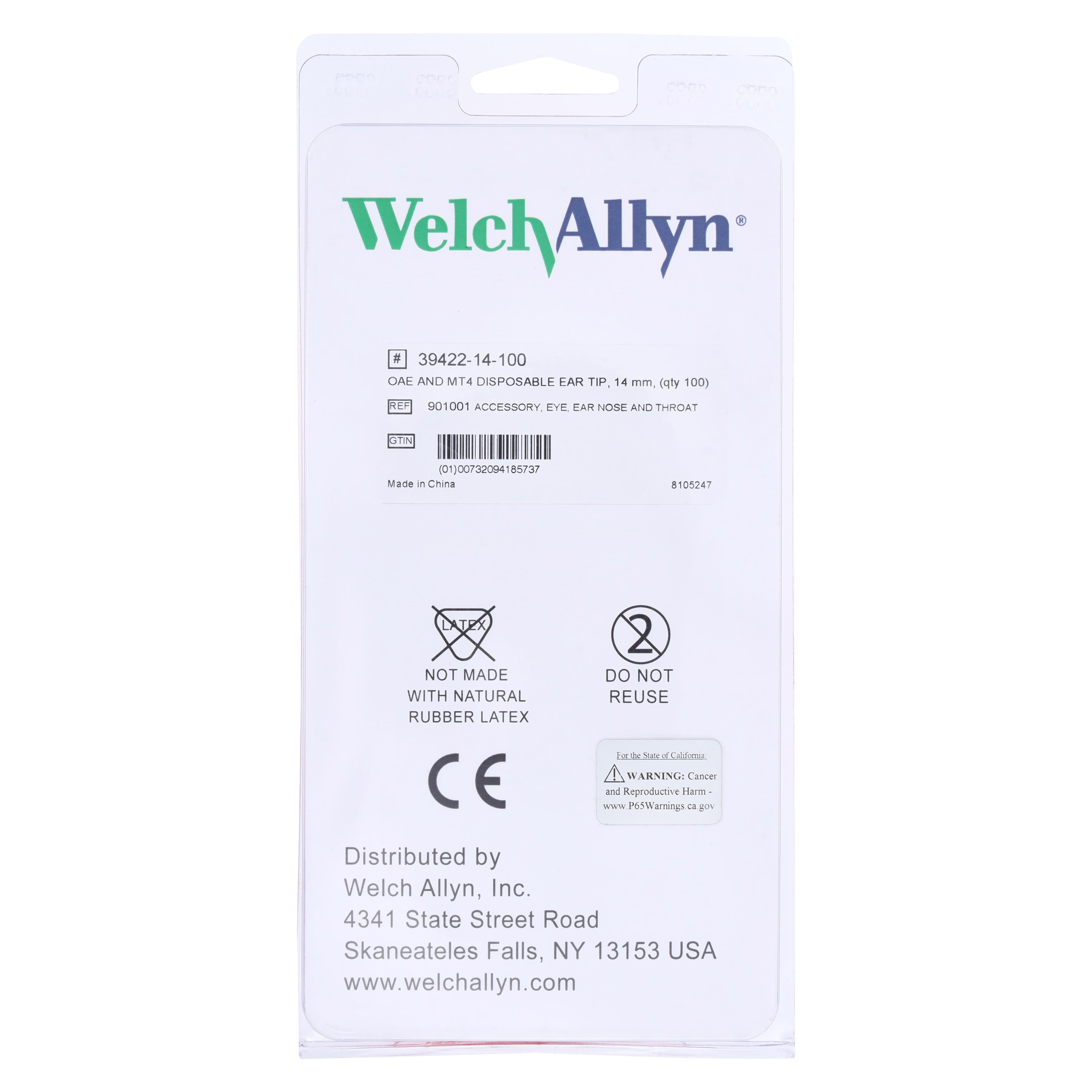 Welch Allyn OAE Disposable Ear Tips for Hearing Screener, 100/Box thumbnail 2