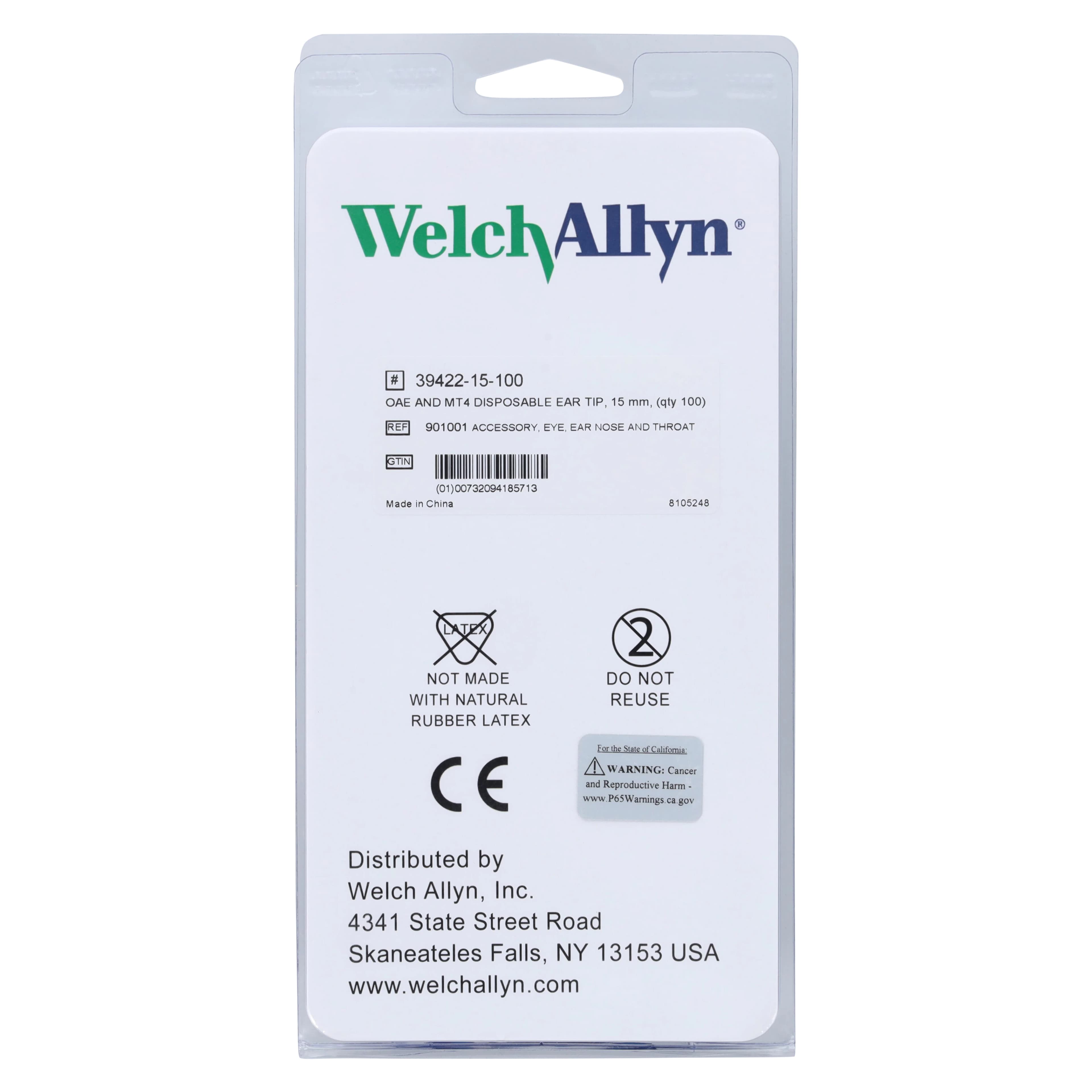 Welch Allyn OAE Disposable Ear Tips for Hearing Screener, 100/Box thumbnail 2