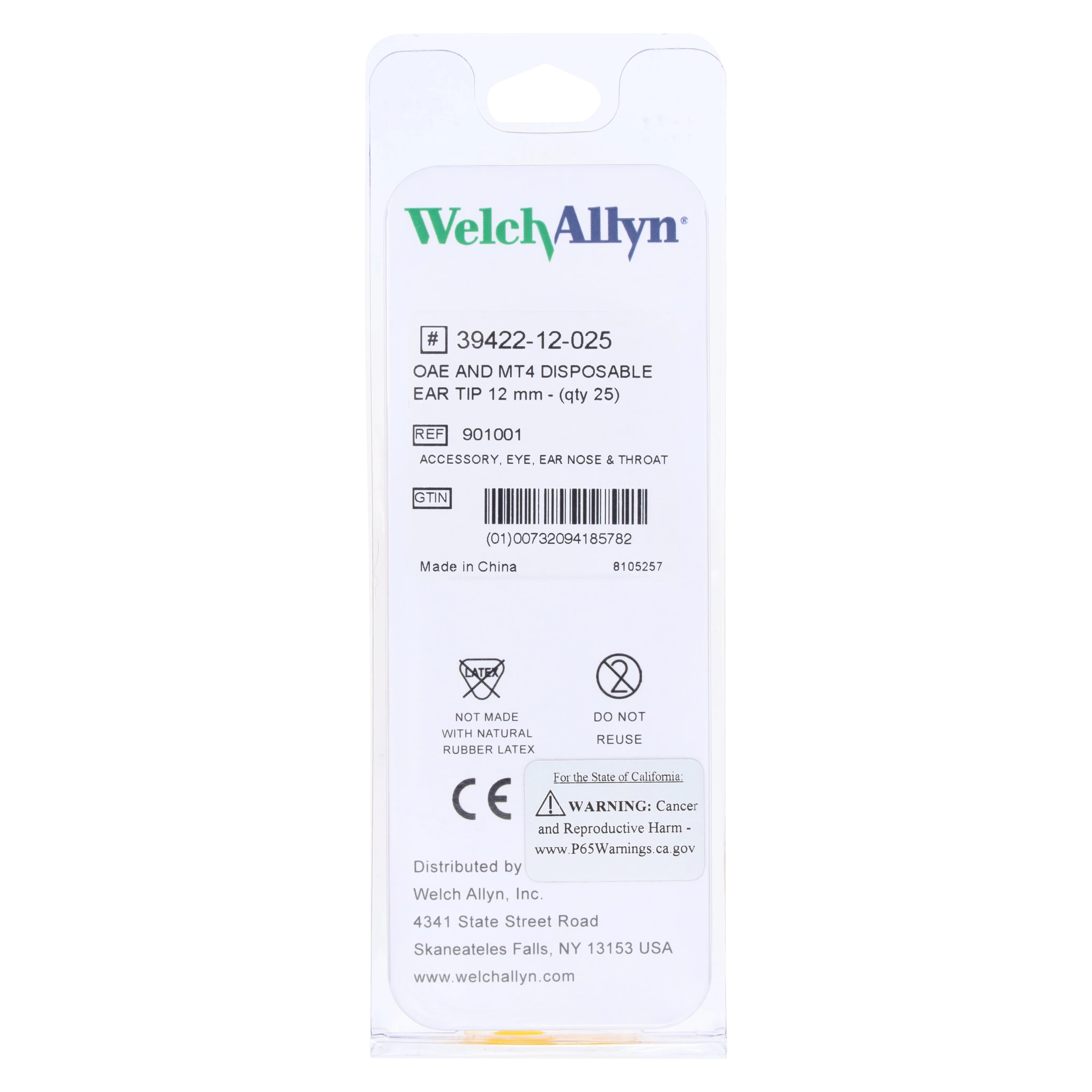 Welch Allyn OAE Disposable Ear Tips for Hearing Screener, 25/Box thumbnail 2