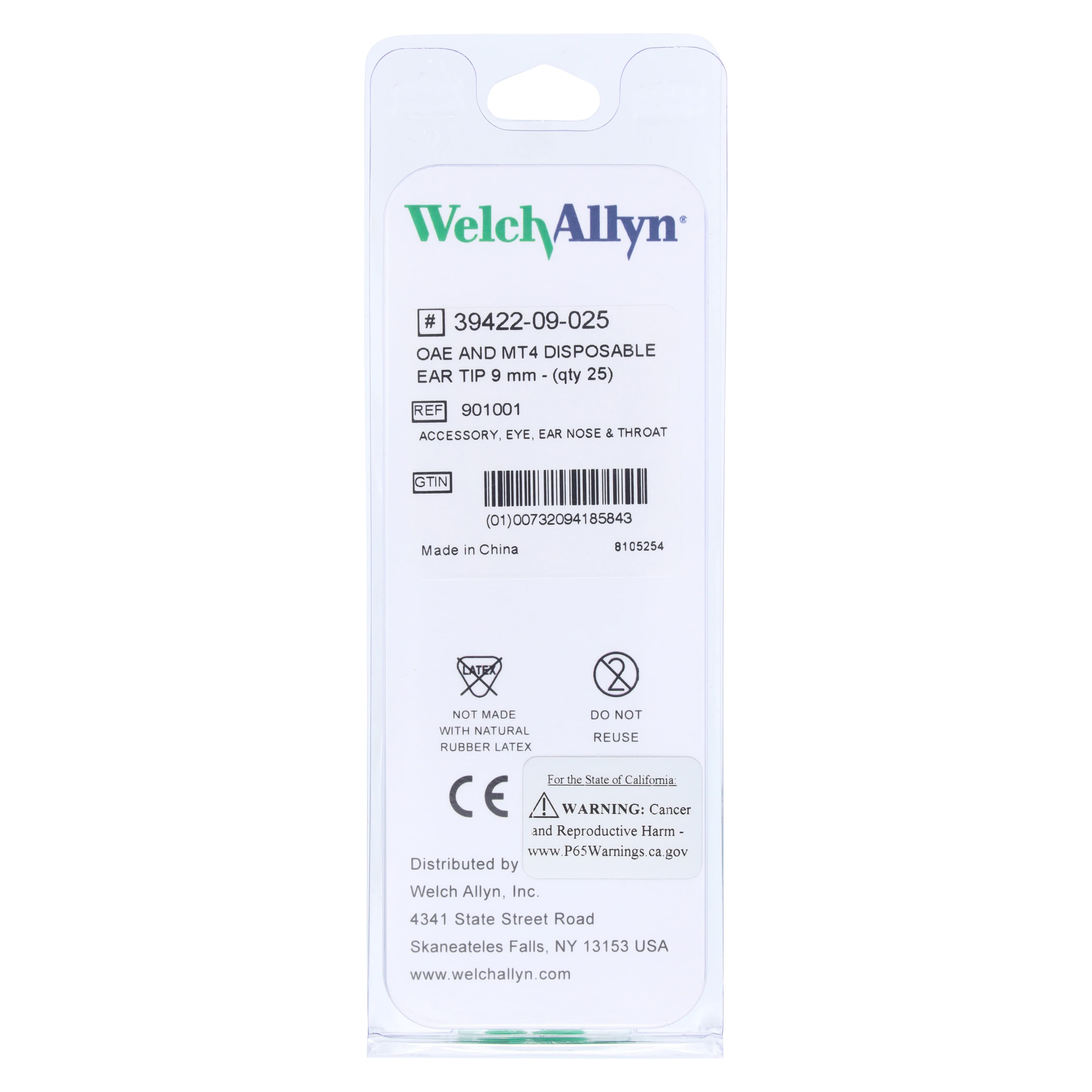 Welch Allyn OAE Disposable Ear Tips for Hearing Screener, 25/Box thumbnail 2