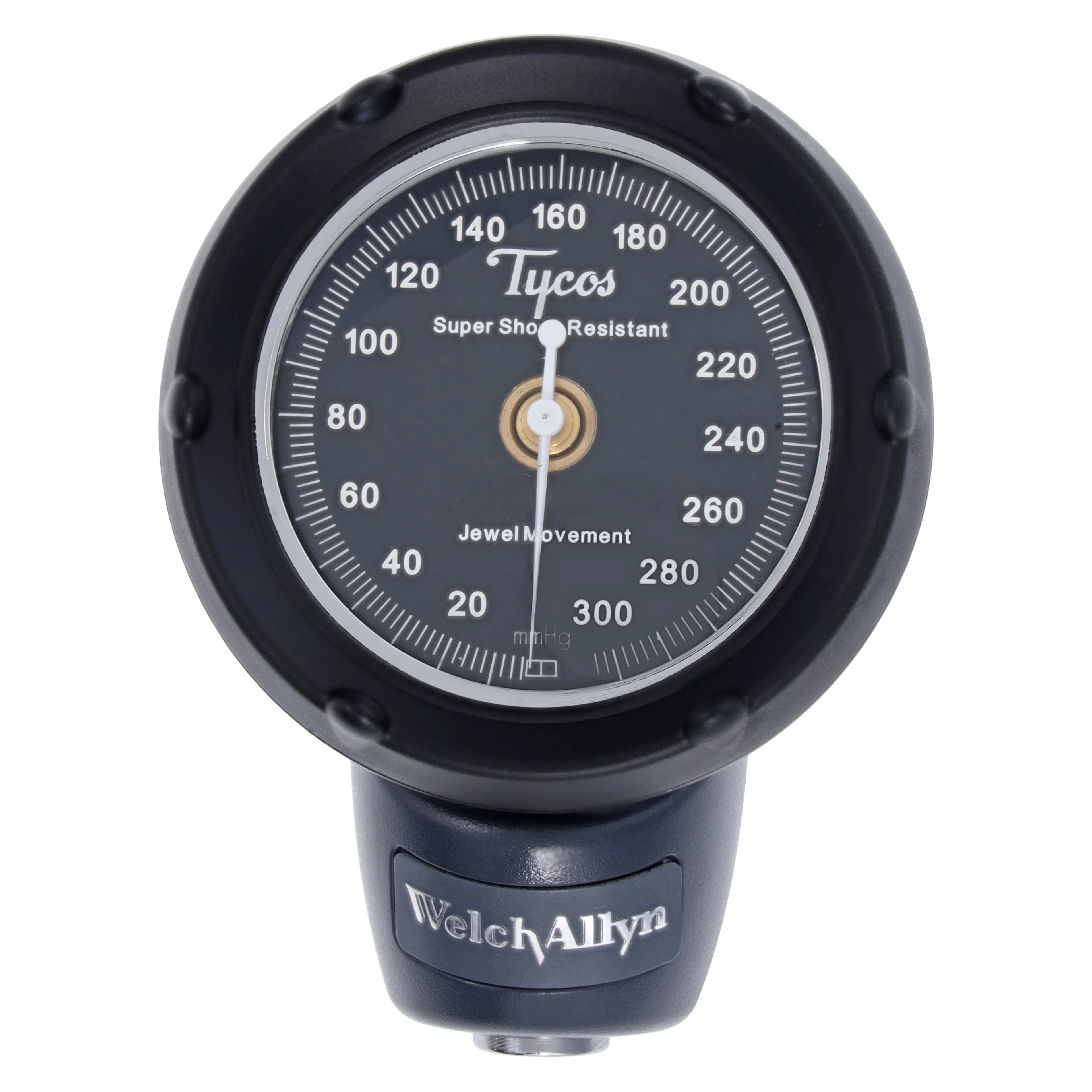 Welch Allyn DuraShock Platinum Series Aneroid Gauge, Black/Gray, Latex-Free, Dial Display, Each - Durashock Gauge Aneroid Hand - Image 1