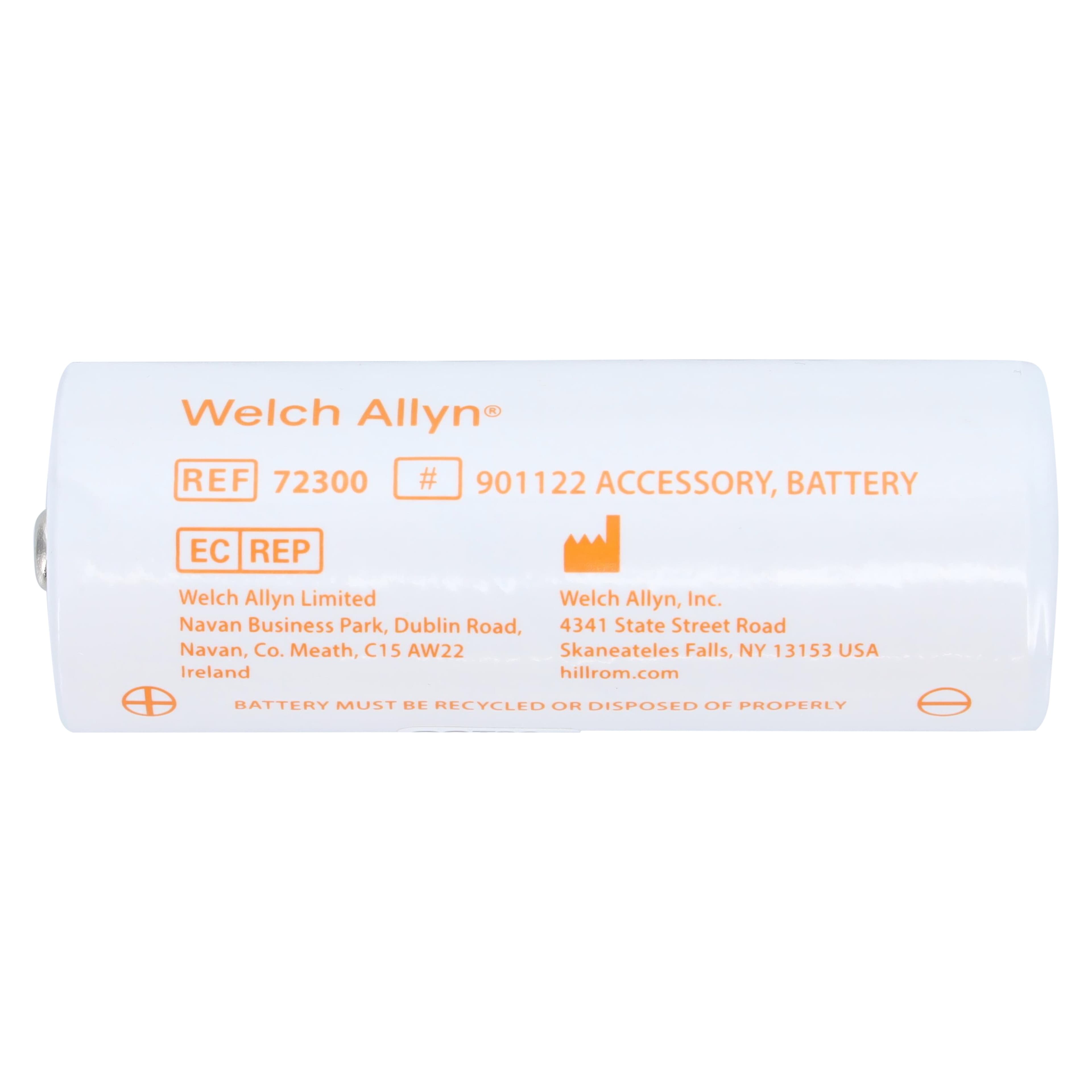 Welch Allyn NiCad Rechargeable Battery, Orange, 72300 thumbnail 2
