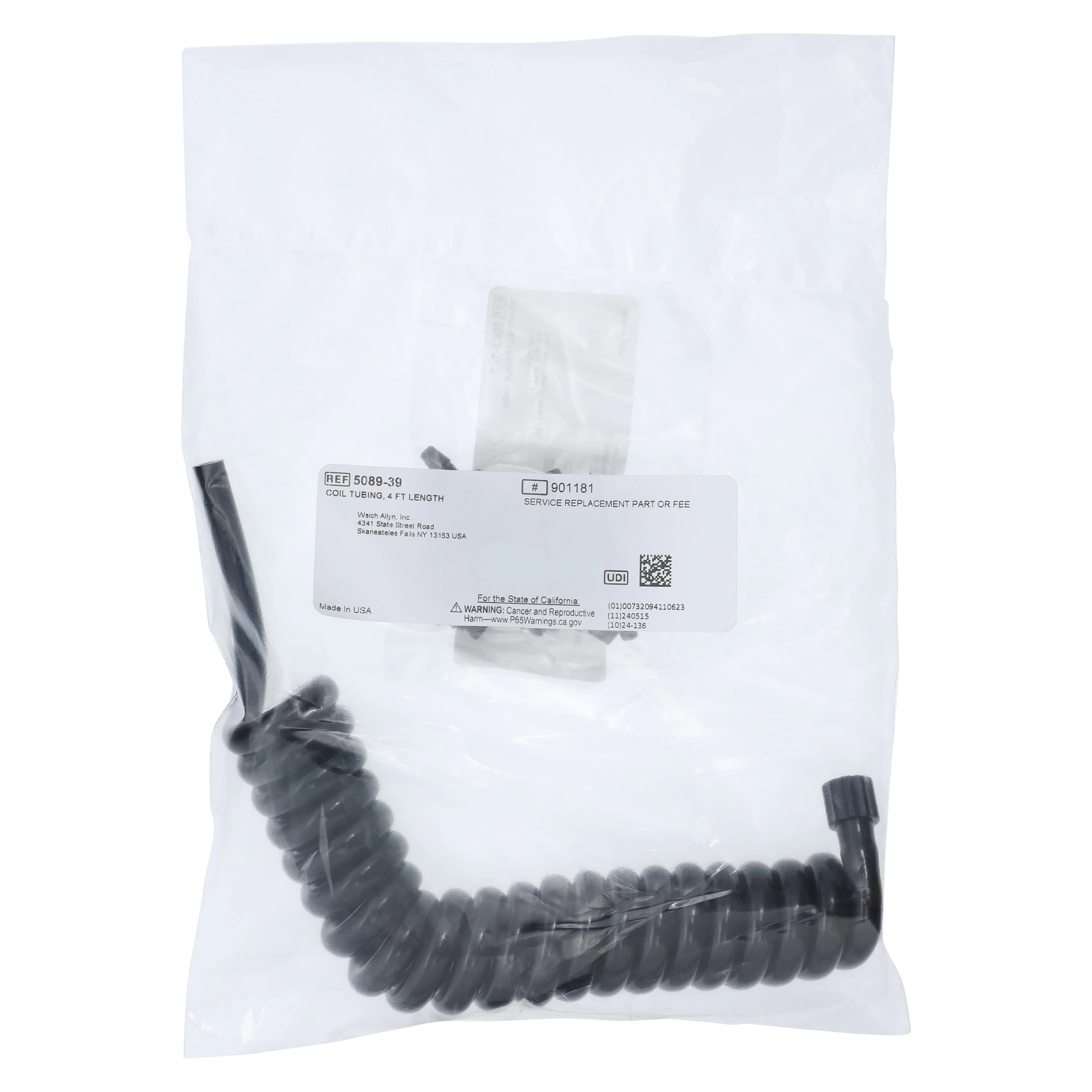 Tycos Coiled Tubing for Aneroid Sphygmomanometer, Latex-Free, Each - Coiled Tubing For Aneroid - Image 1