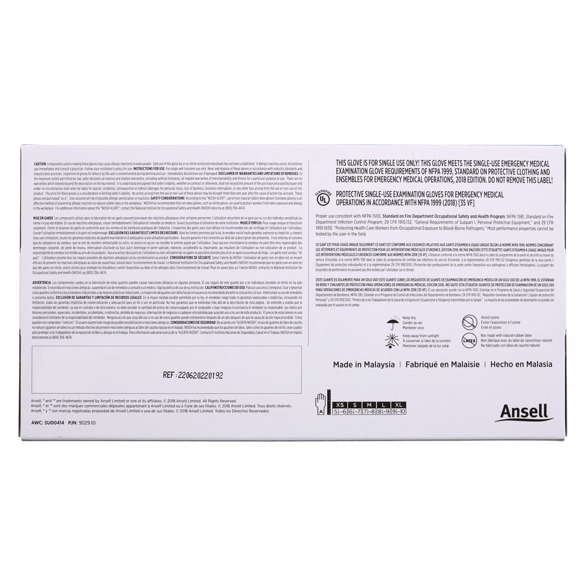 MICROFLEX FreeForm SE Nitrile Exam Gloves, Powder-Free, Non-Sterile, X-Large, Blue, 100/Box thumbnail 6