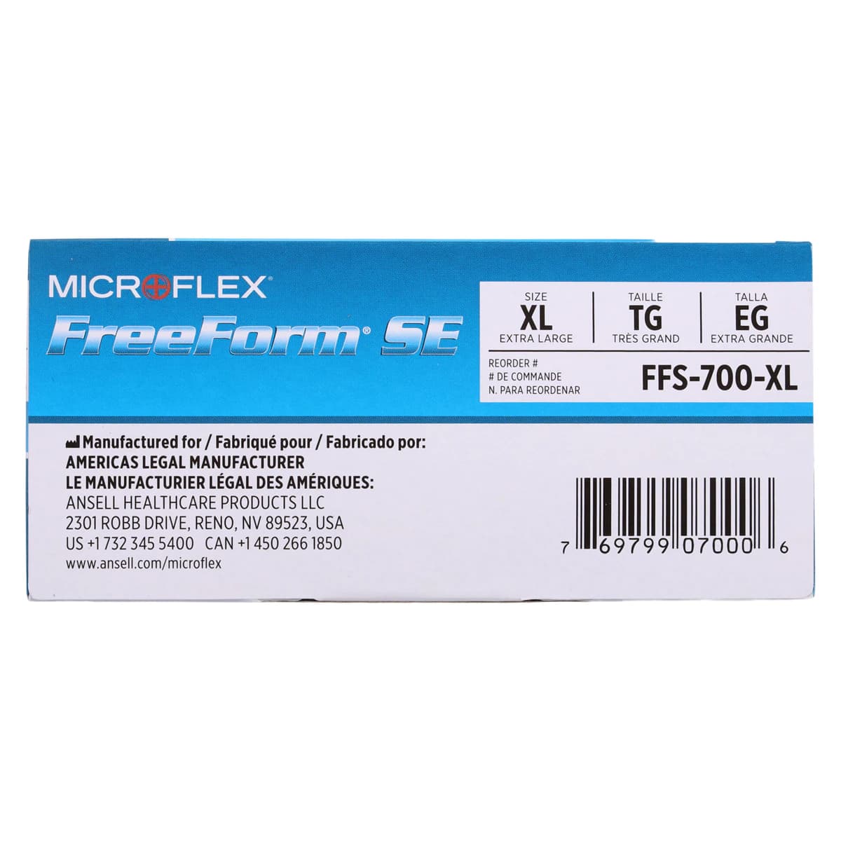 MICROFLEX FreeForm SE Nitrile Exam Gloves, Powder-Free, Non-Sterile, X-Large, Blue, 100/Box thumbnail 5