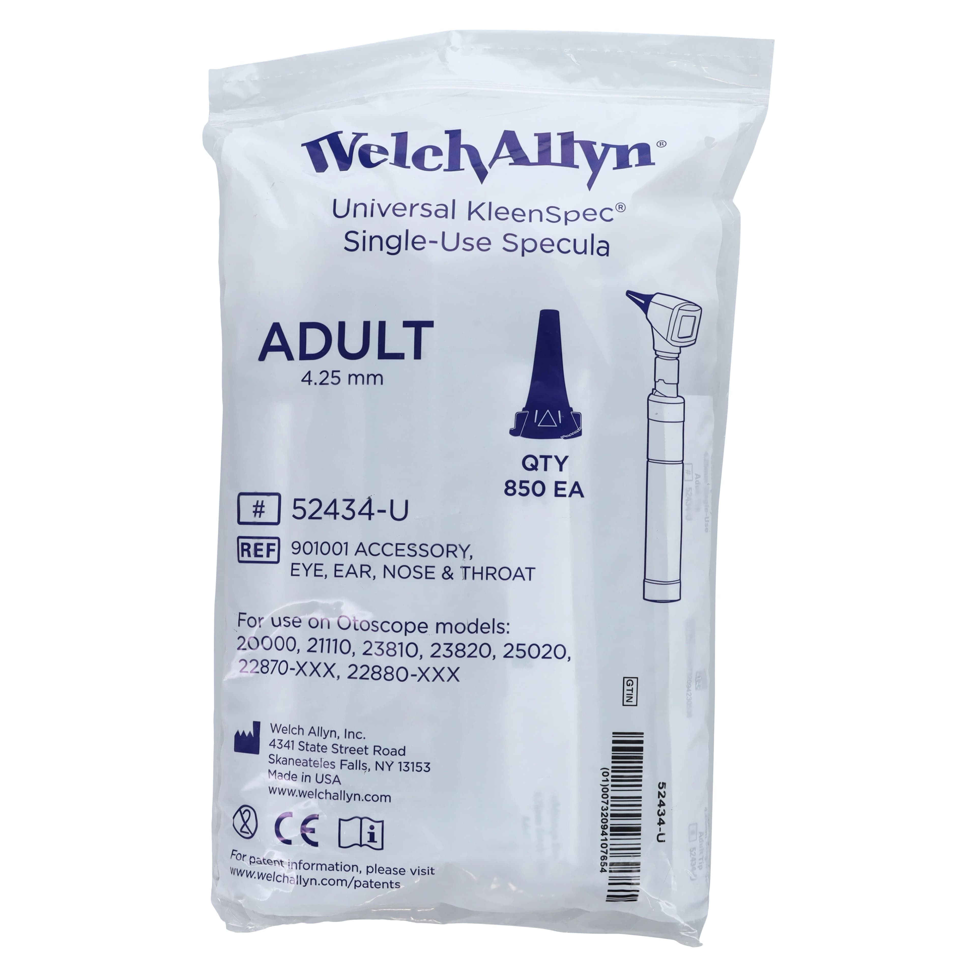 Welch KleenSpec Disposable Otoscope Specula, 4.25 mm, 850/Bag thumbnail 4