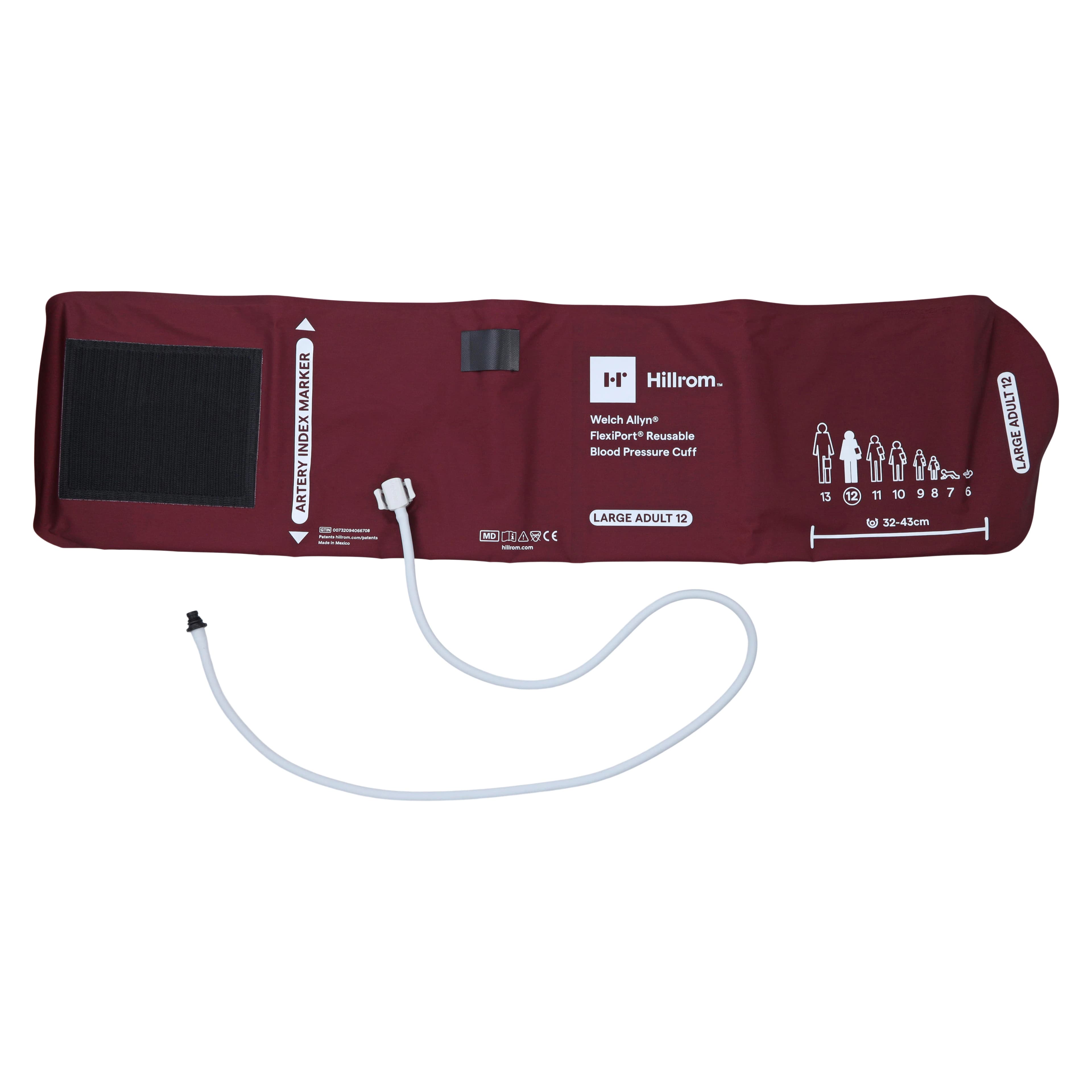 Welch-Allyn DuraShock Platinum Series Aneroid Sphygmomanometer, Size 9-12, Black, Latex-Free, Each thumbnail 3