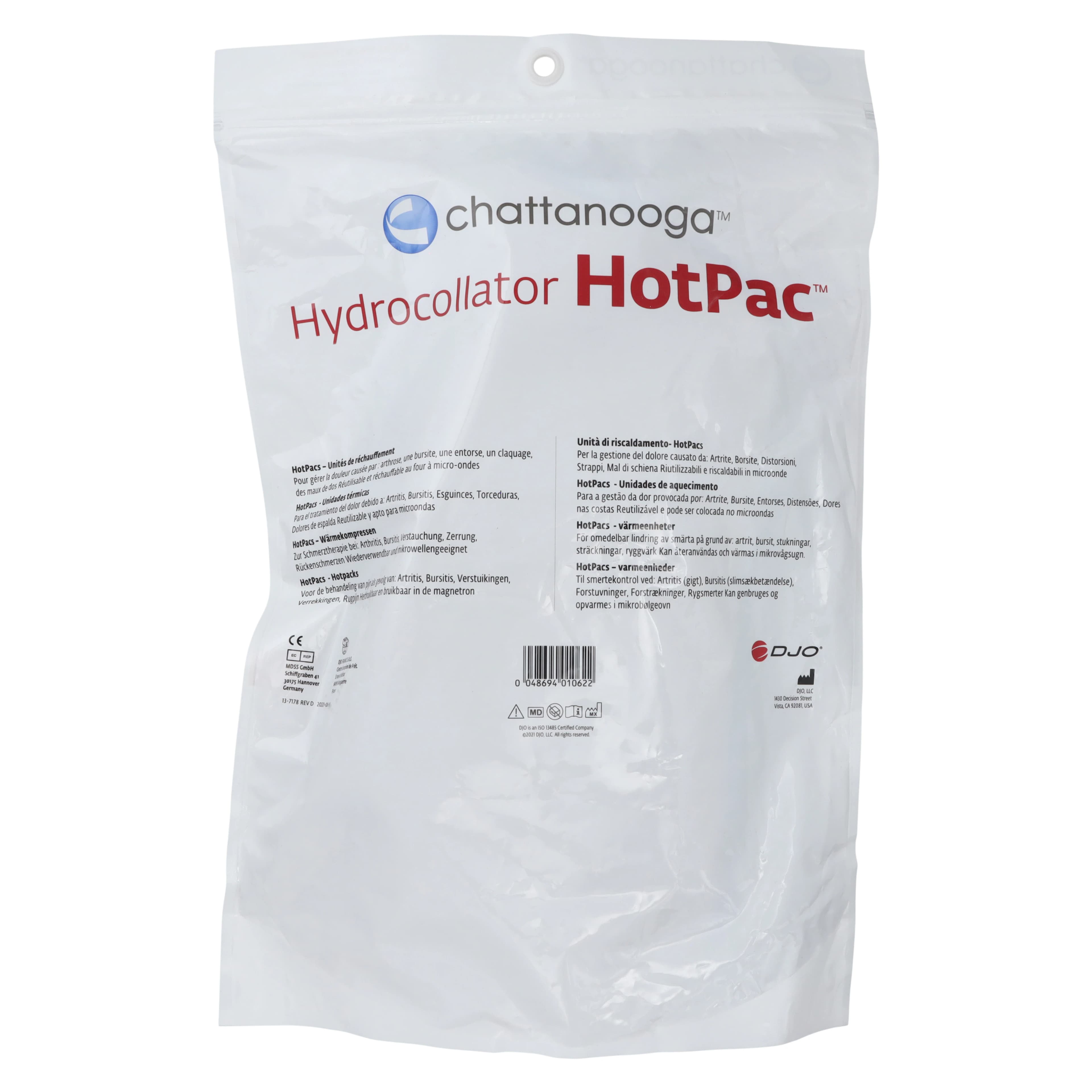 Chattanooga Hydrocollator HotPac Neck Hot Pack with Standard Terry Cover, 24" thumbnail 8