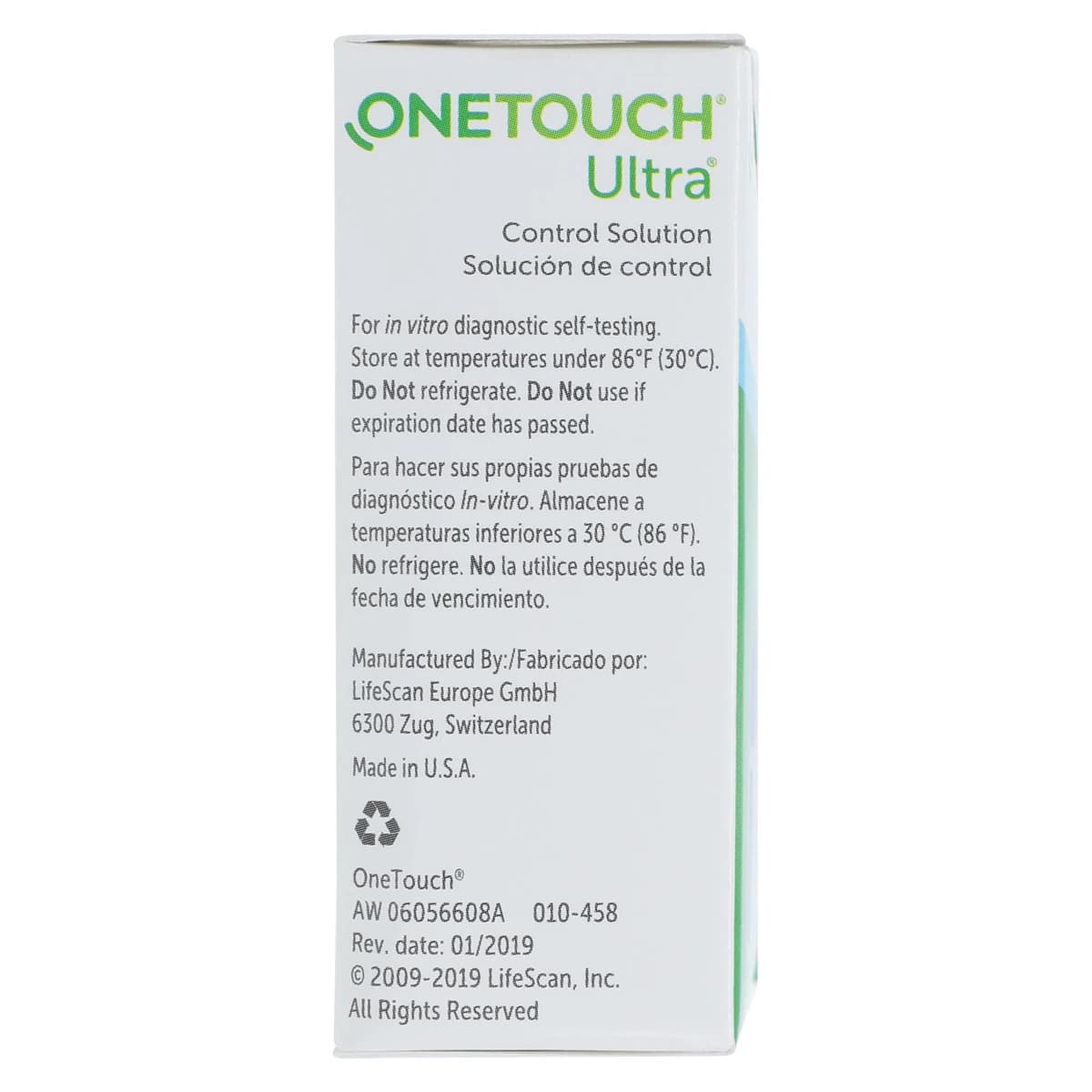 OneTouch Ultra Blood Glucose Bi-Level Control Solution, 2 Vials/Box thumbnail 4