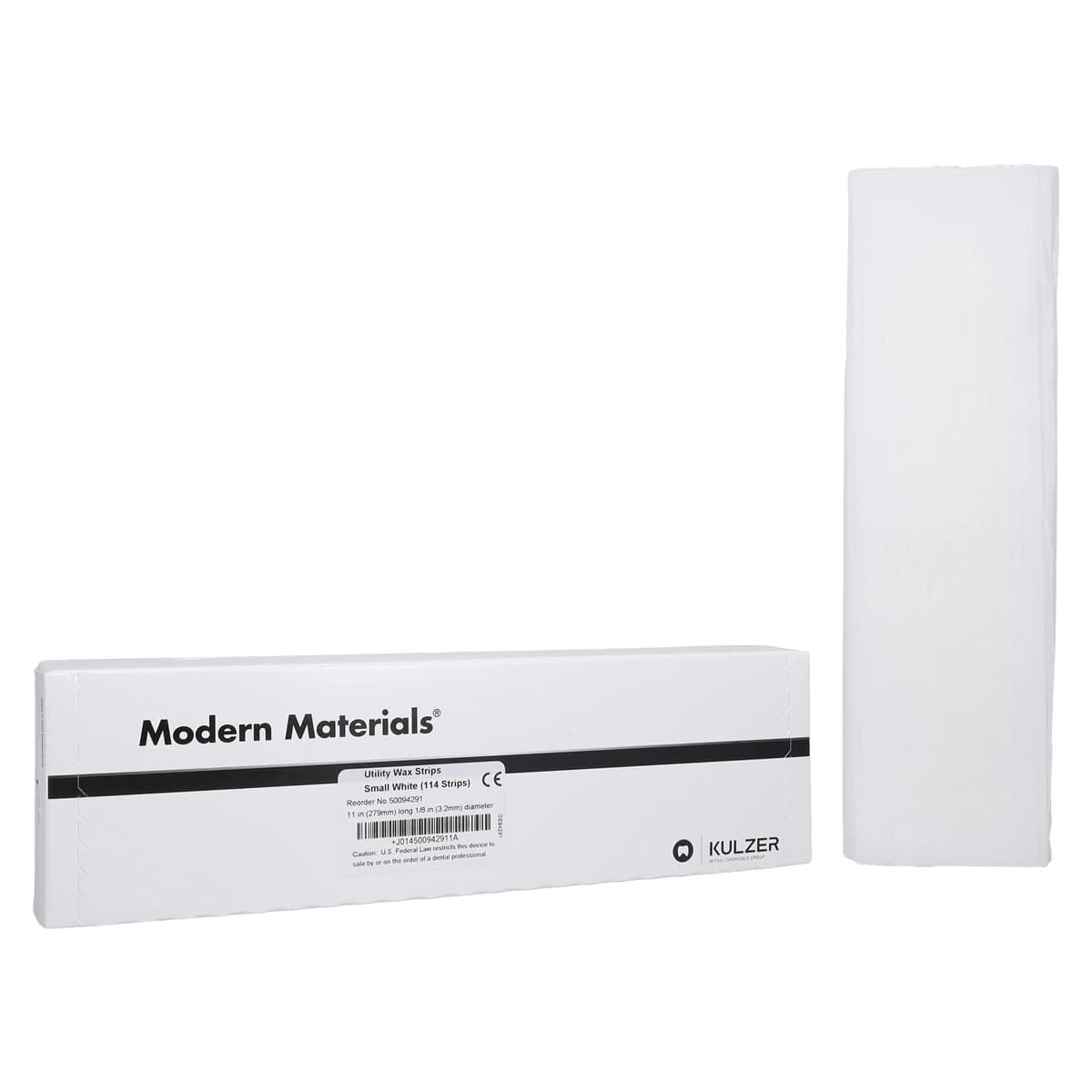 Kulzer Modern Materials Utility Wax Strips, Small, White, 1/16" x 11", 114/Box, 50094291 thumbnail 2