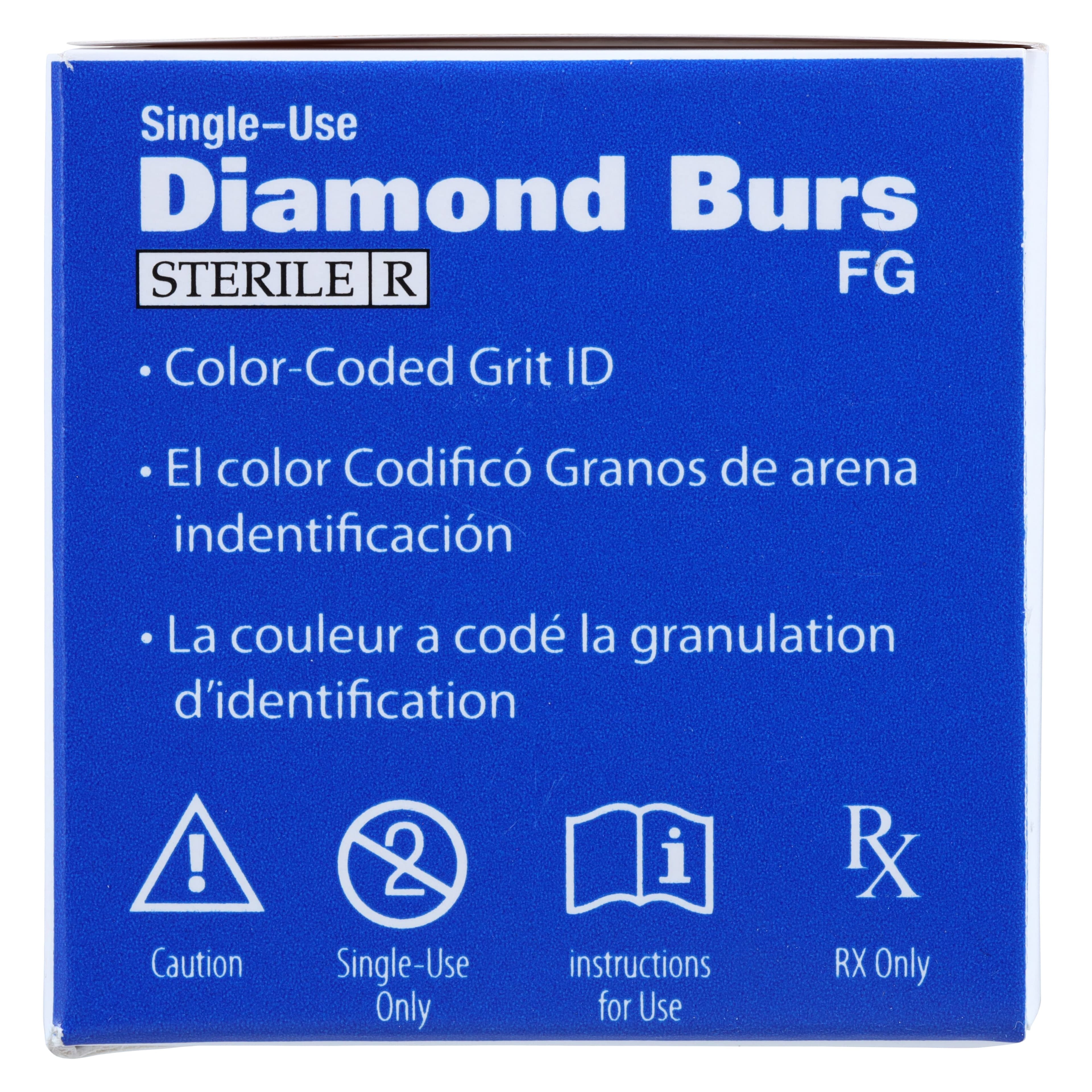 Diamond Single-Use FG Beveled Cylinder Bur, Friction Grip, Medium, 879-012M, 25/Box thumbnail 6